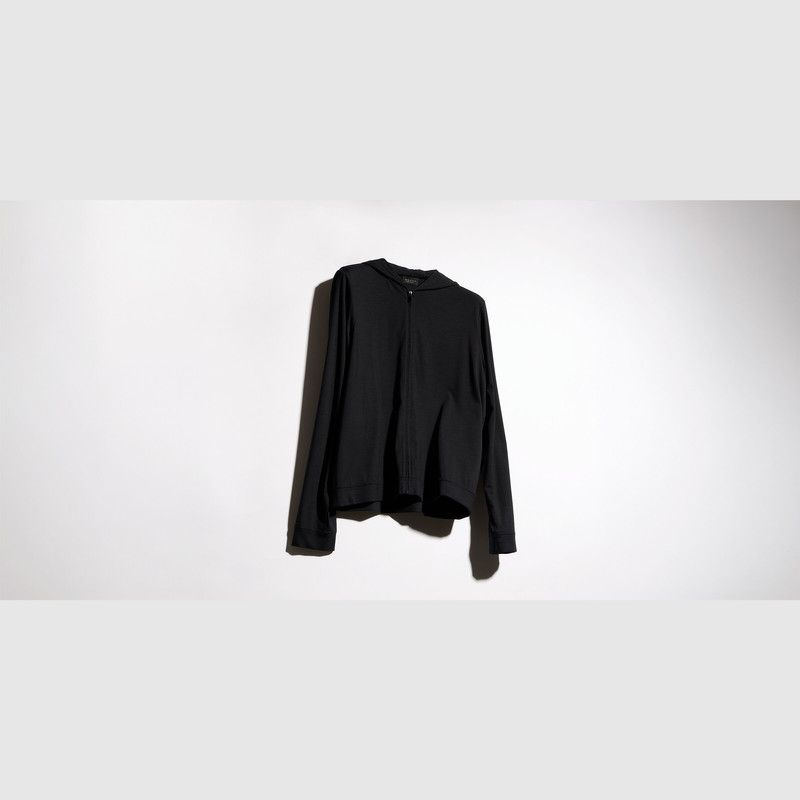 Soft rayon jersey zip jacket 1