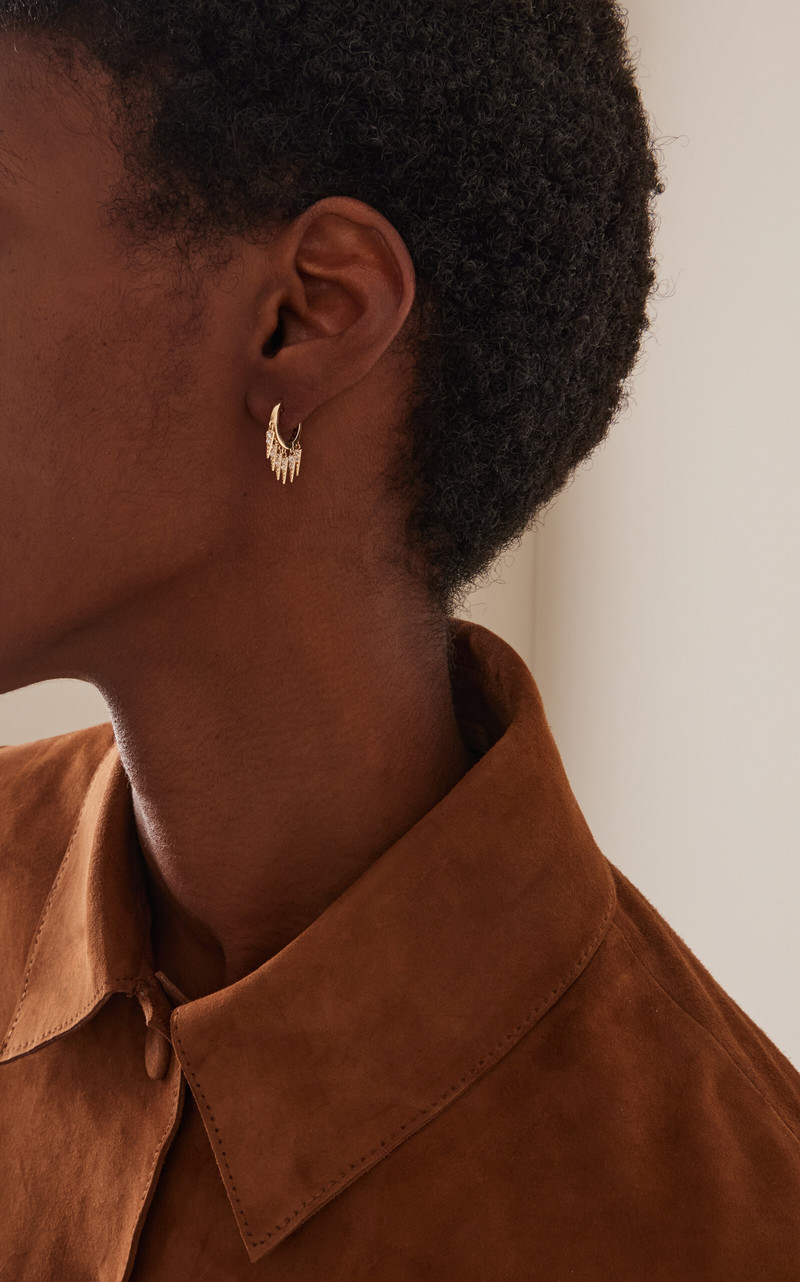 SYDNEY EVAN 14k Yellow Gold Diamond Earrings gold outlook