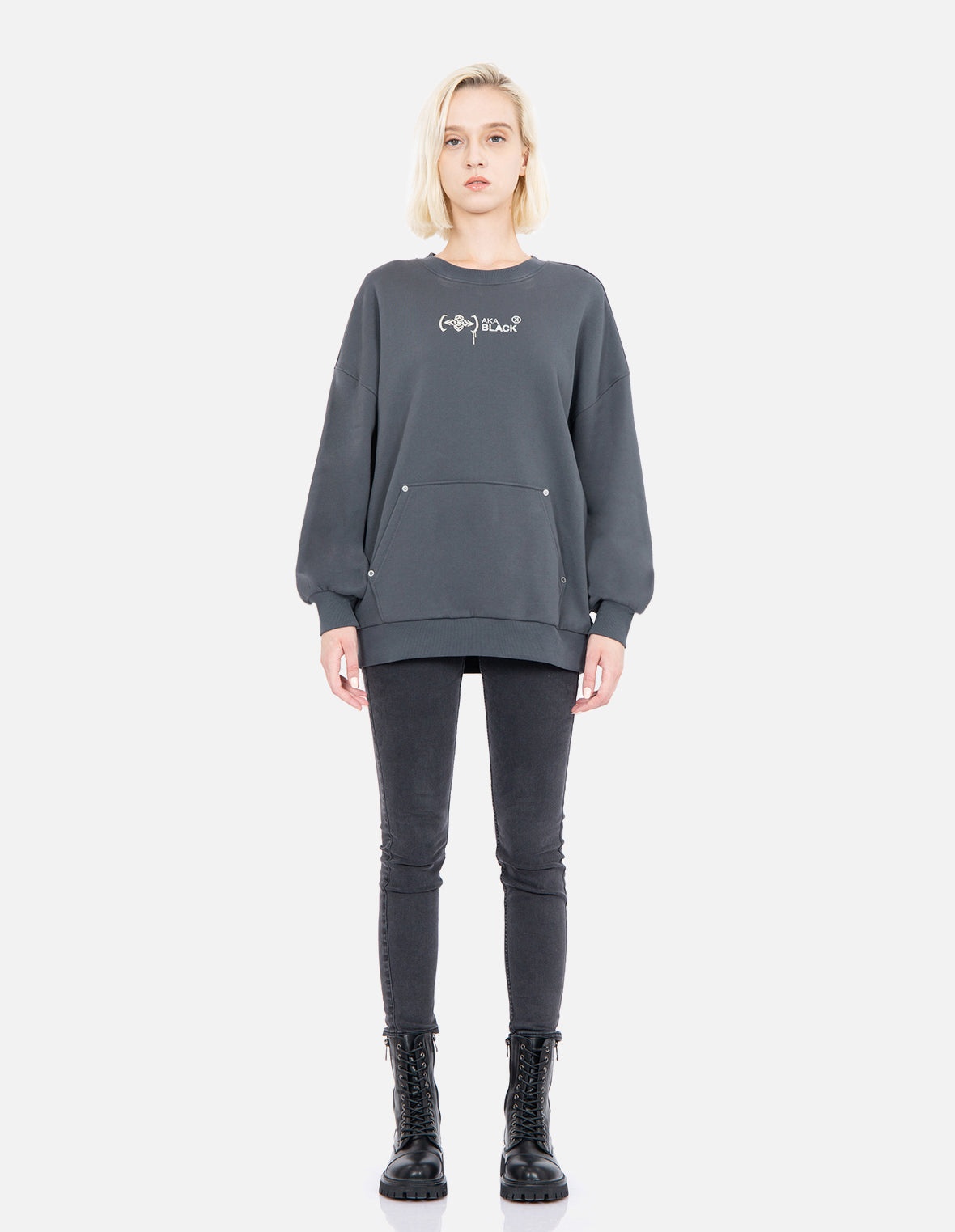 Graffiti Logo Print Sweatshirt - 6