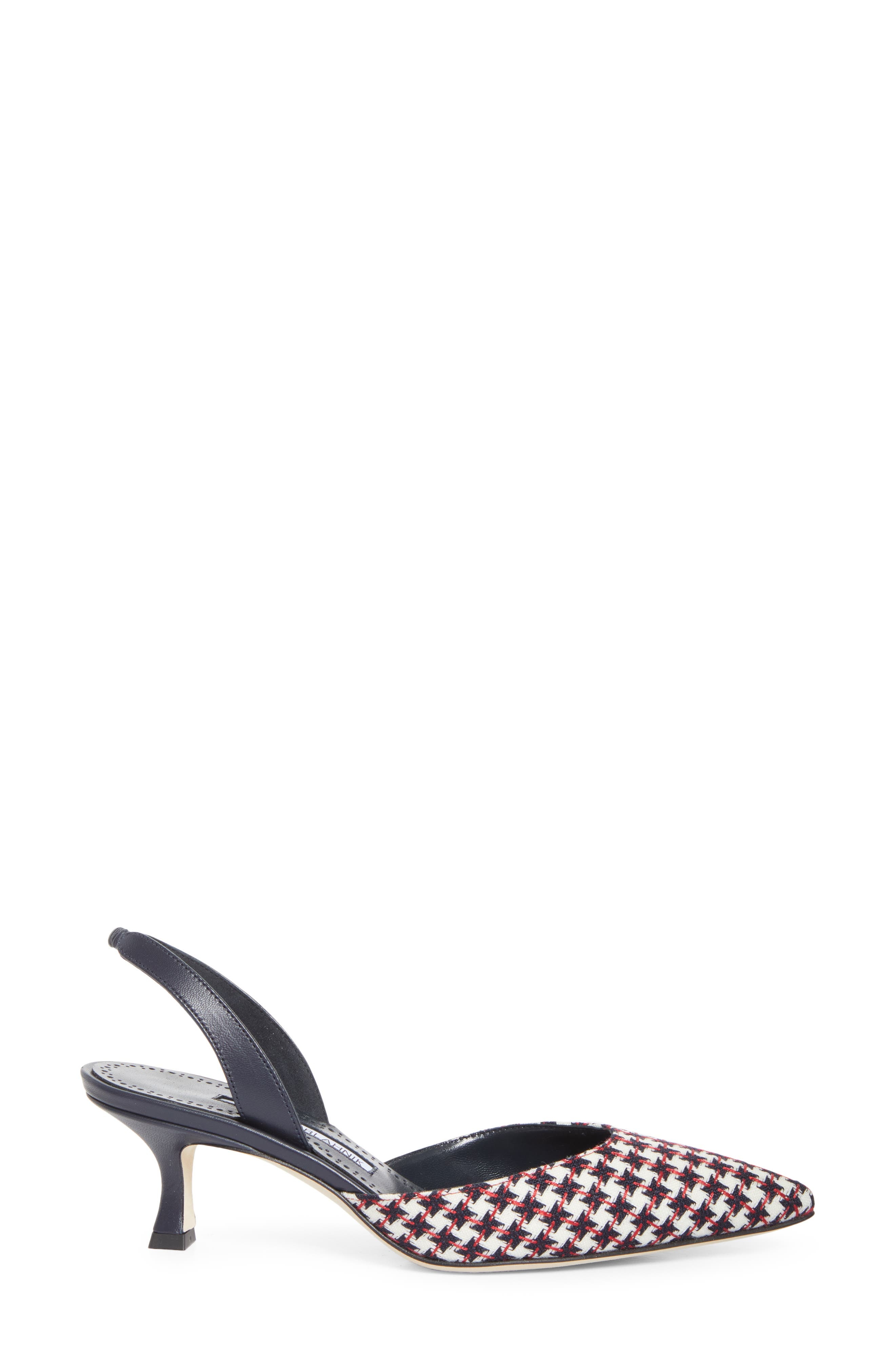 Manolo Blahnik Carolyne Kitten Heel Slingback Pump in Black Multi at Nordstrom - 3