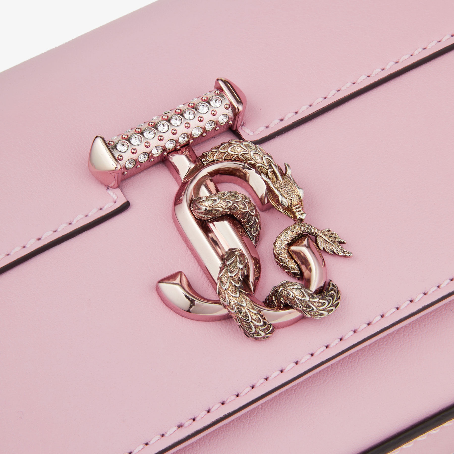 Avenue Mini Shoulder
Rose Leather Mini Shoulder Bag with Dragon - 3