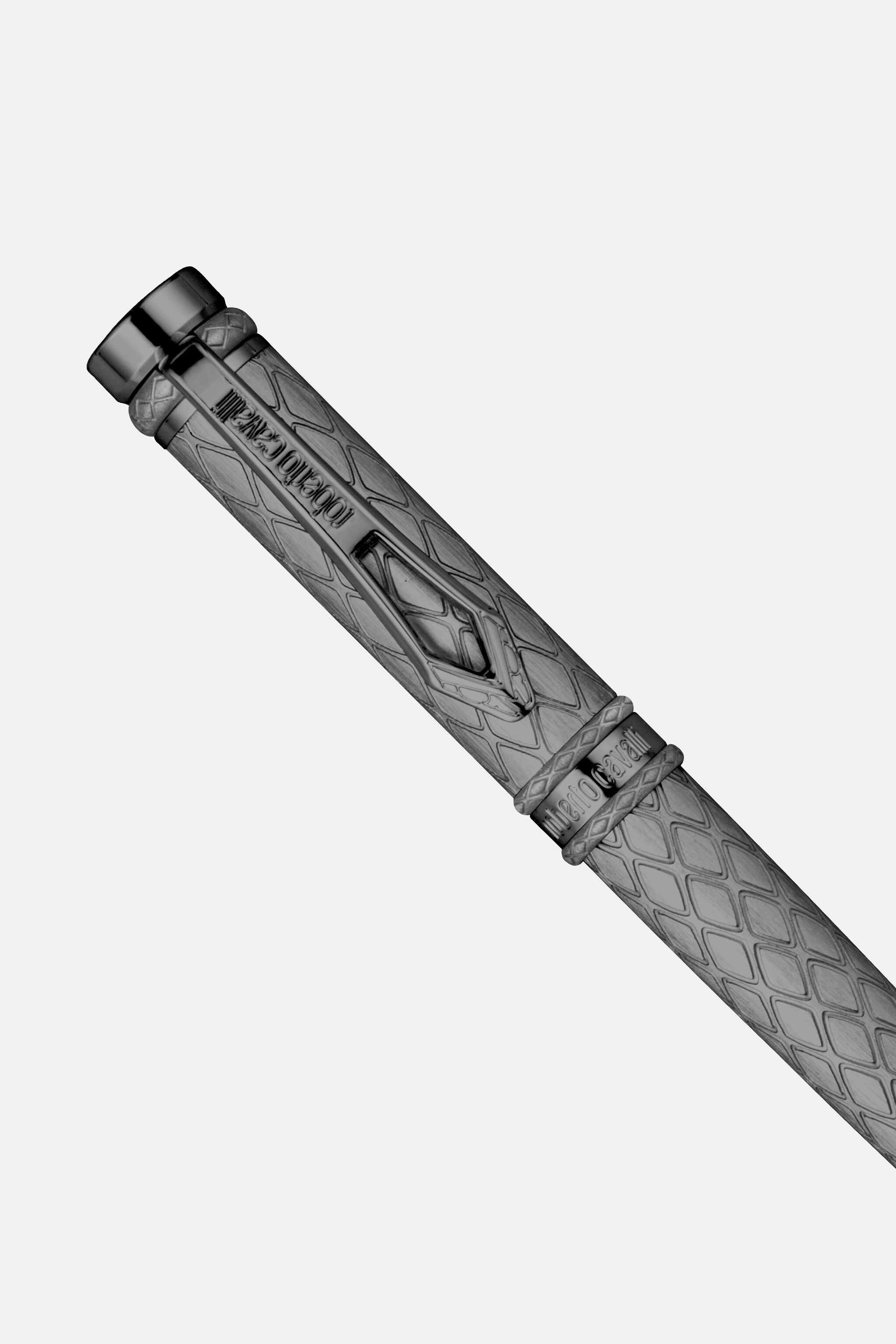 Roberto Cavalli Ballpoint Pen, Black Color & Gun color with pattern - 2