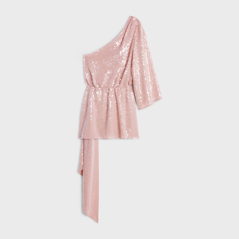 CELINE Lolita embroidered dress in silk muslin outlook
