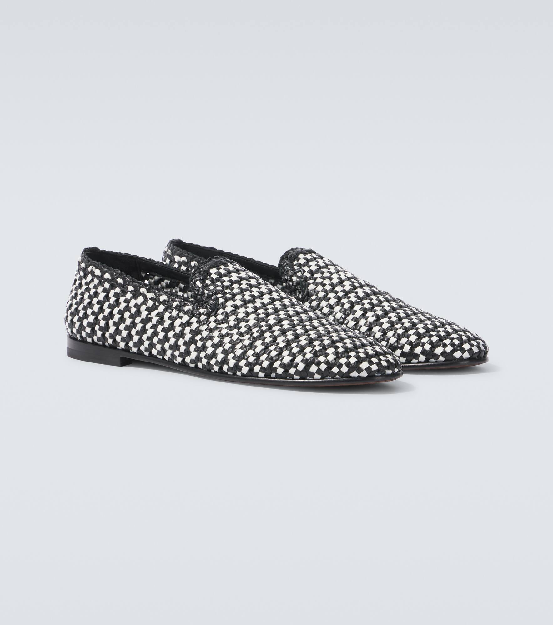 Formale woven leather loafers - 5