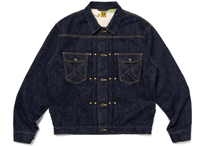 Human Made x KAWS Denim Work Jacket Indigo - 1