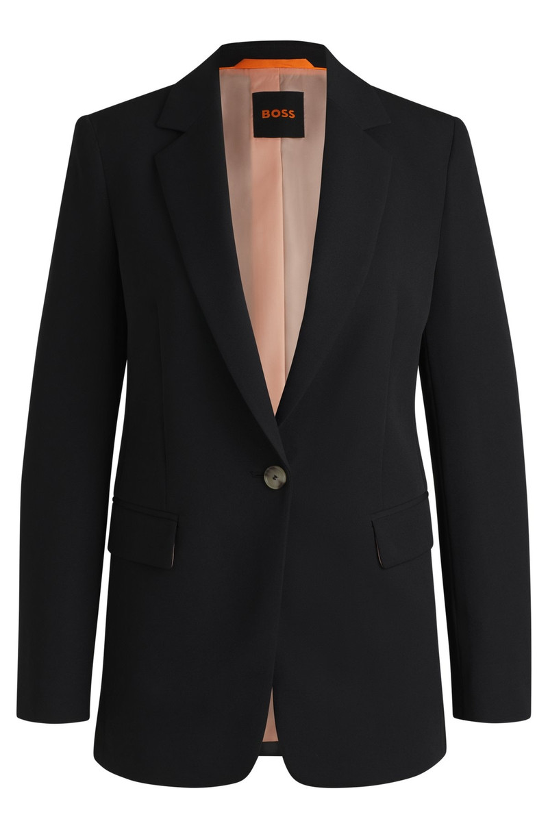 SINGLE-BREASTED JACKET IN STRETCH FABRIC 1