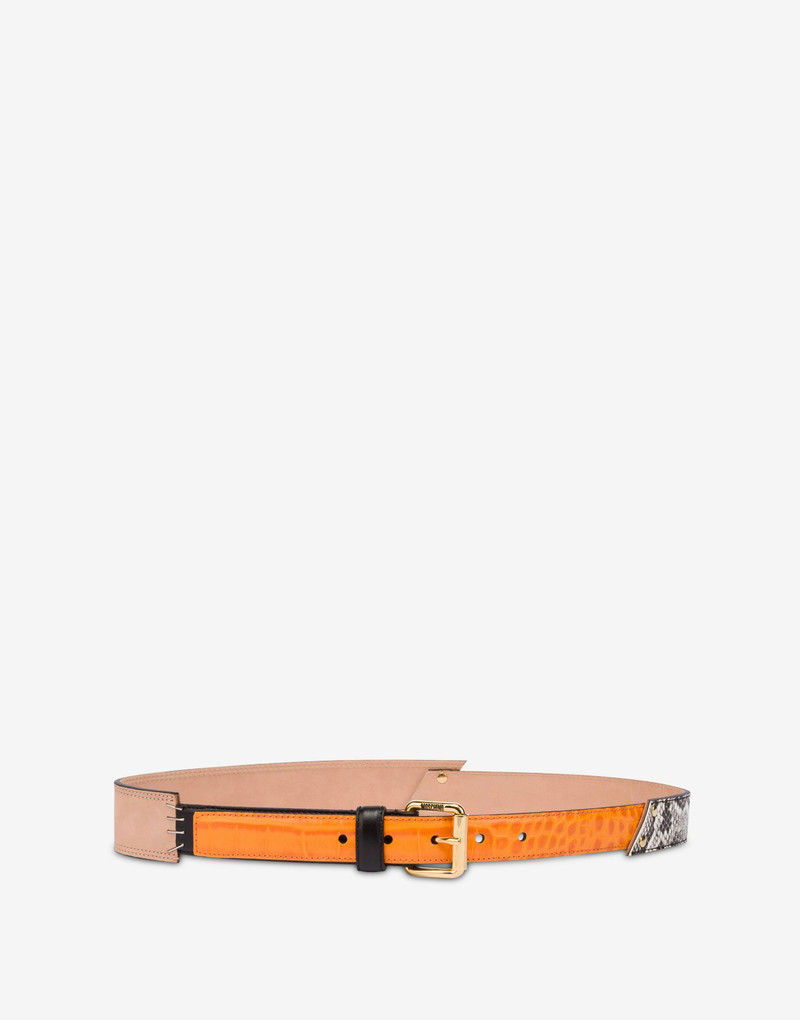 CALF PATCHWORK BELT - 1