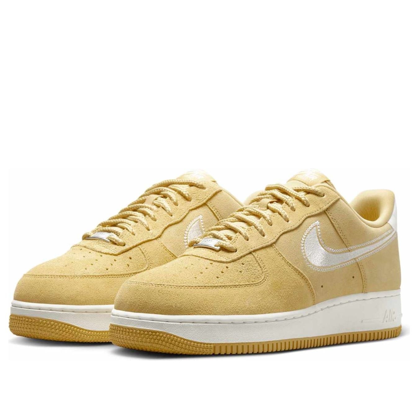 Nike Air Force 1 Low '07 LV8 'Buff Gold Sail Embroidered Swoosh' HJ4465-700 - 3