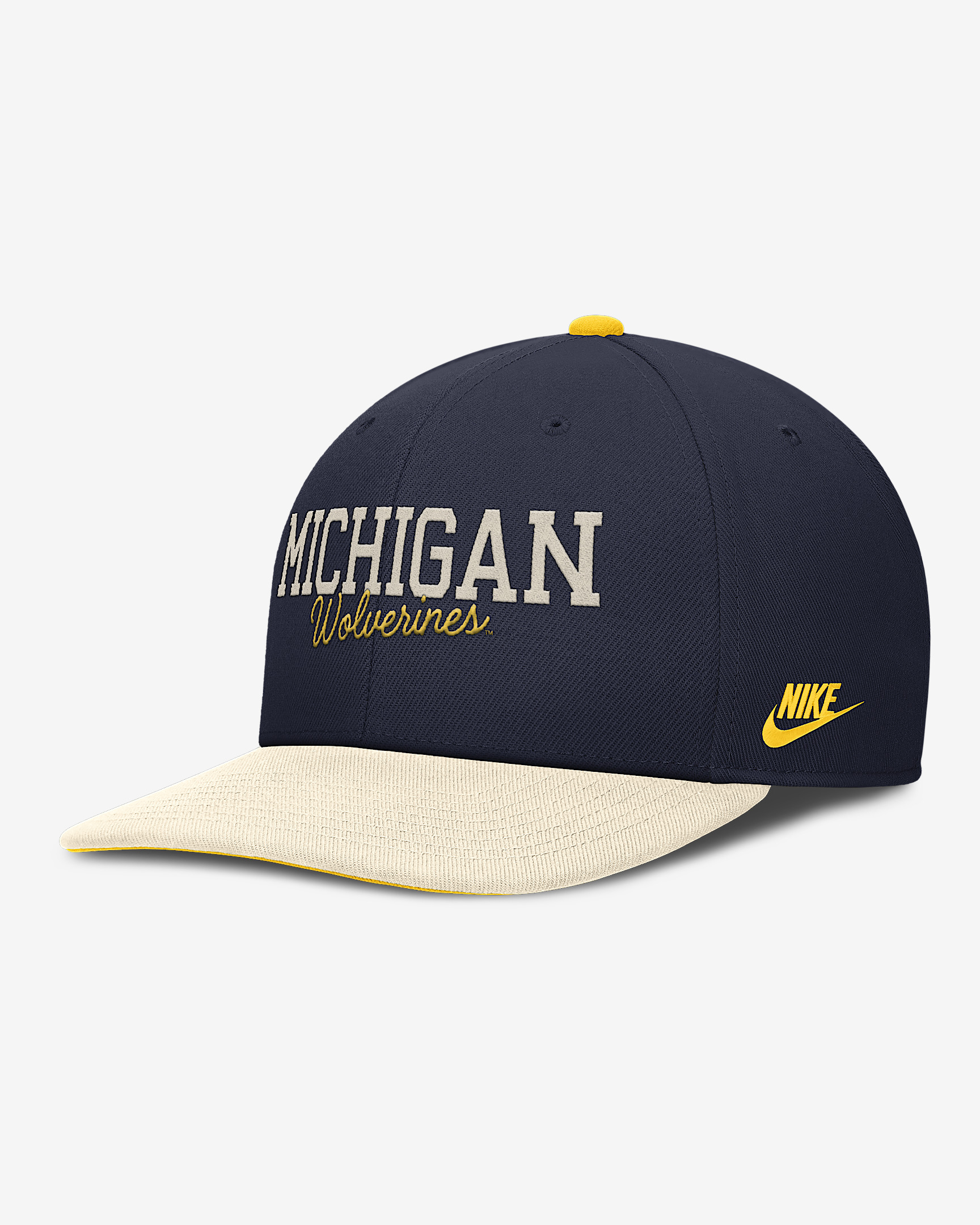 Michigan Legacy Script Men's Nike Dri-FIT College Adjustable Hat - 1
