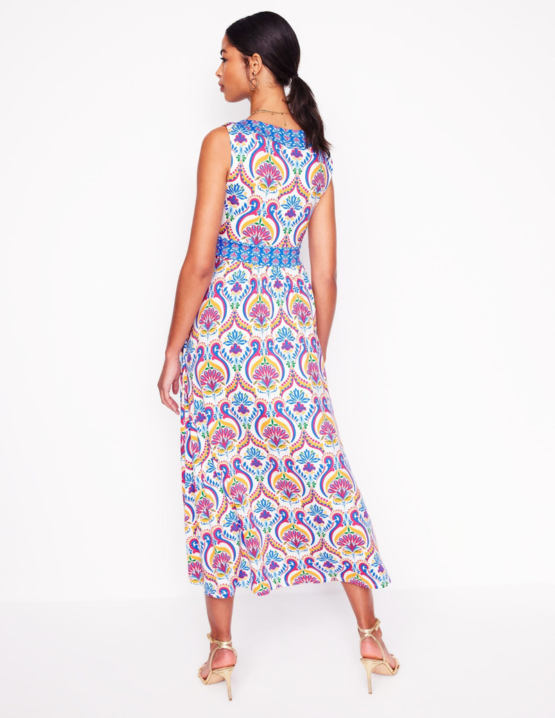 Olympia Jersey Maxi Dress-Multi, Ornamental Floral 4