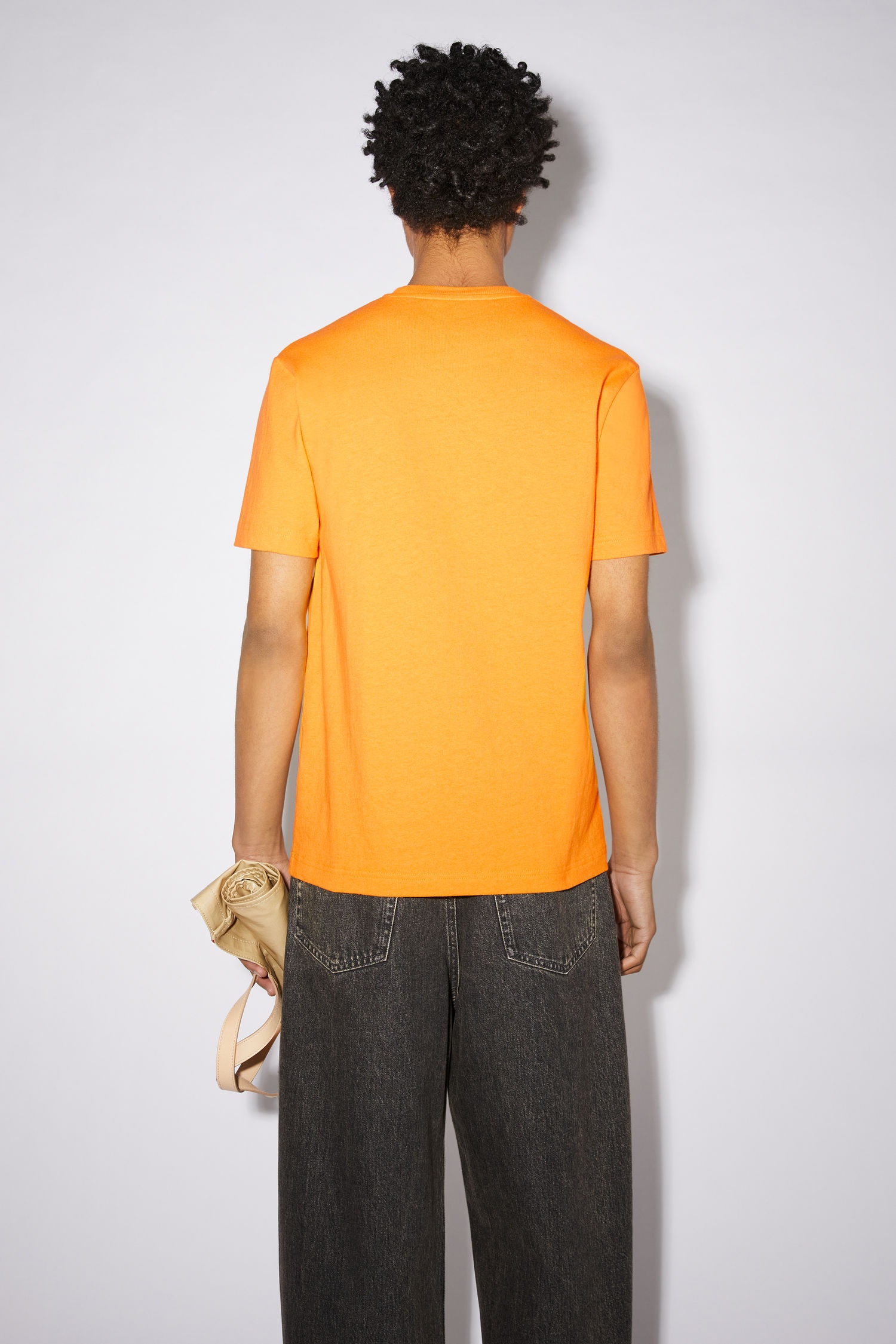 High neck t-shirt - Peach orange - 3