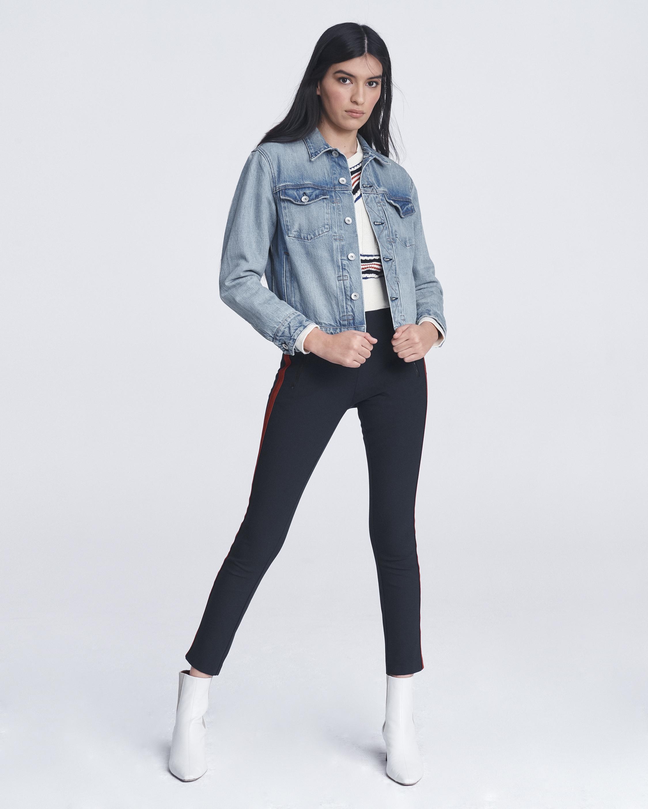 Shrunken Trucker Jean Jacket
Classic Fit Mid Indigo Jacket - 4