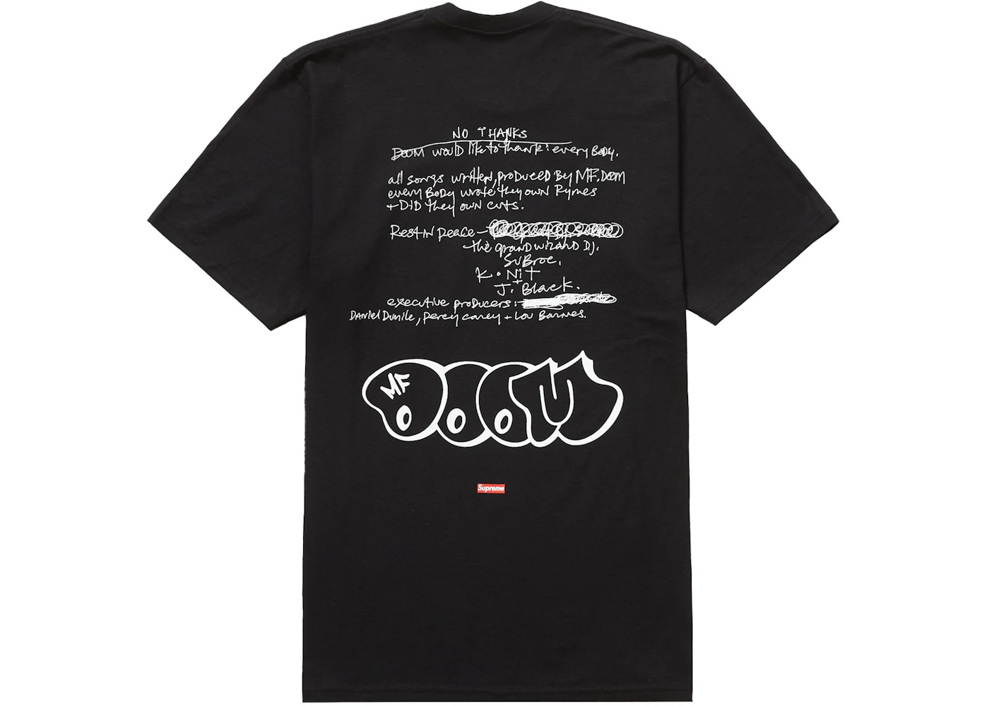 Supreme MF DOOM Tee Black - 2