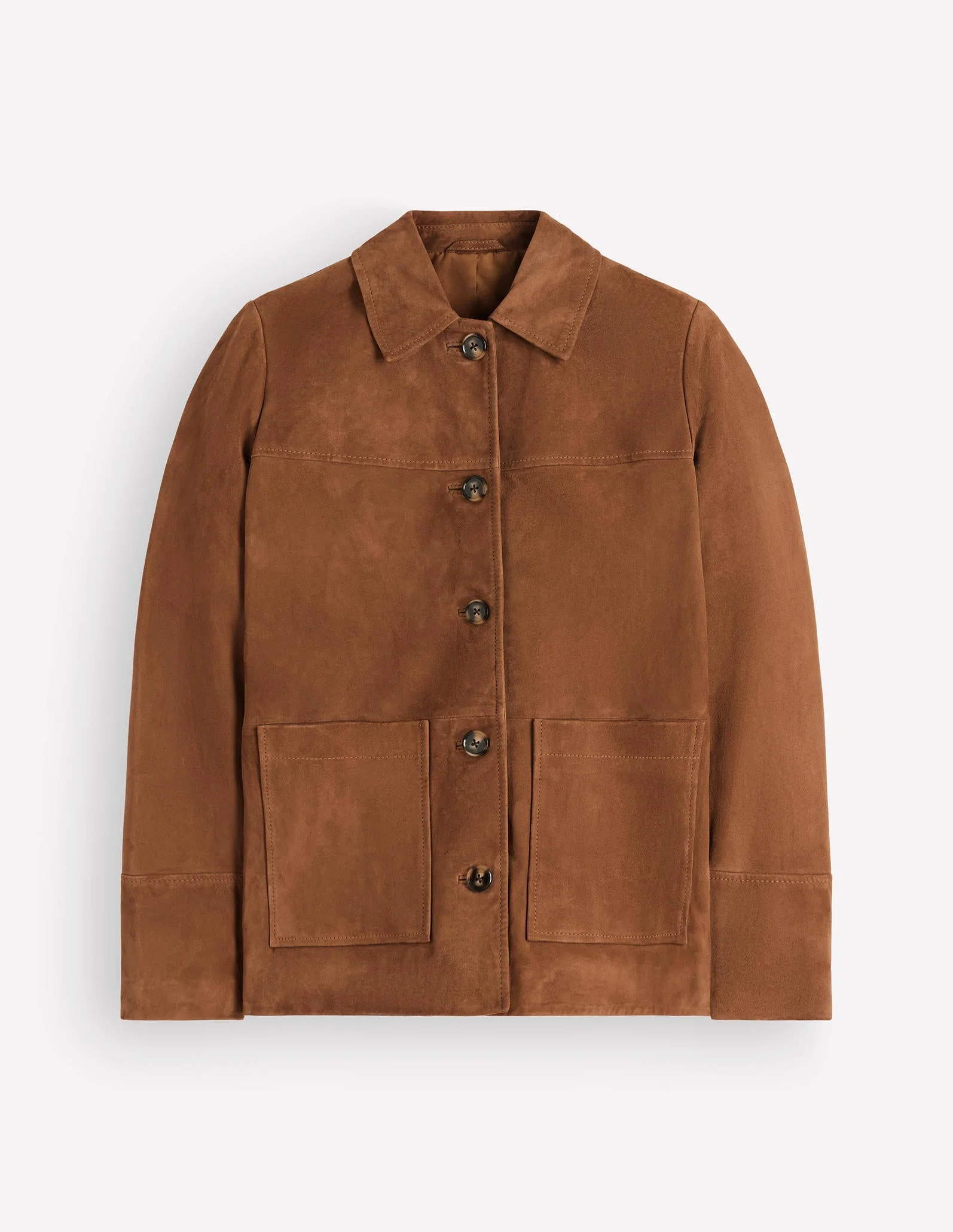 Fife Suede Chore Jacket-Tan - 1
