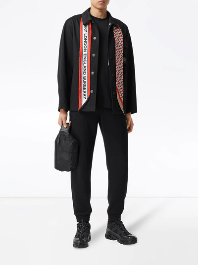 Burberry monogram logo skinny scarf outlook