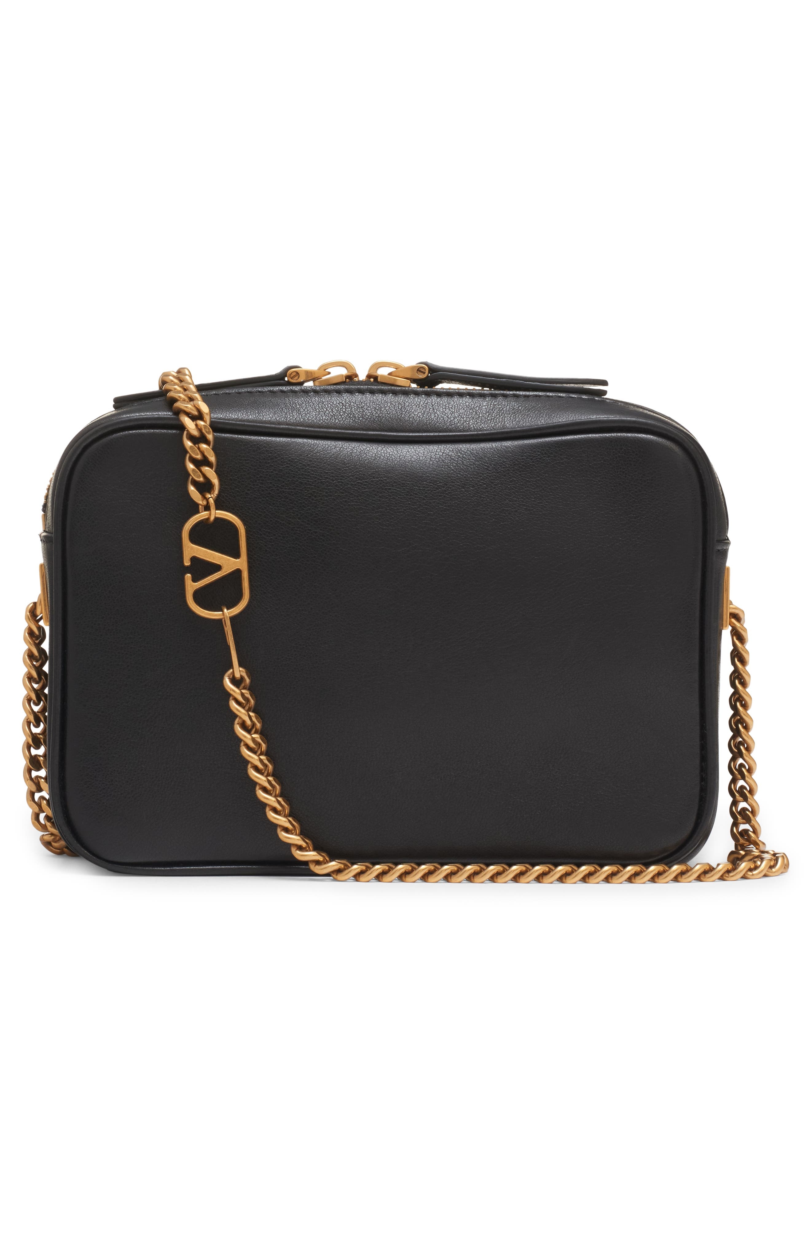 Valentino Garavani Viva Superstar Leather Belt Bag in Nero/Spice at Nordstrom - 3