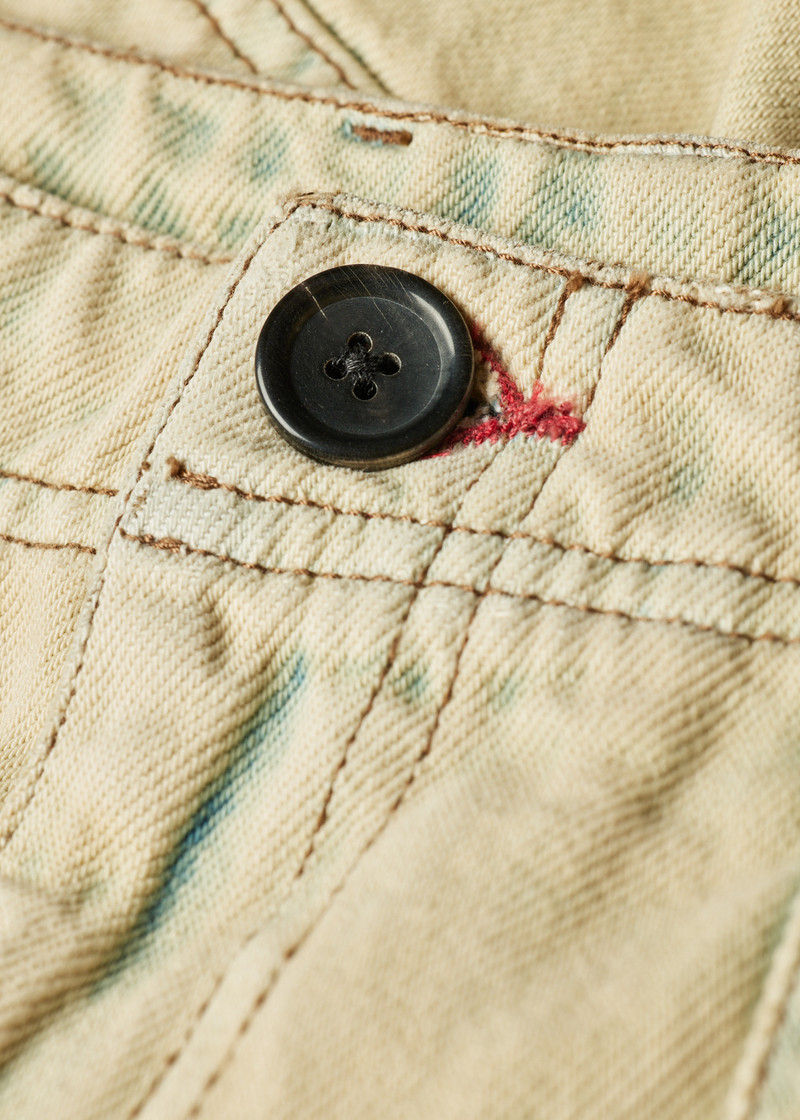 Bleach-Wash Denim Shorts 6