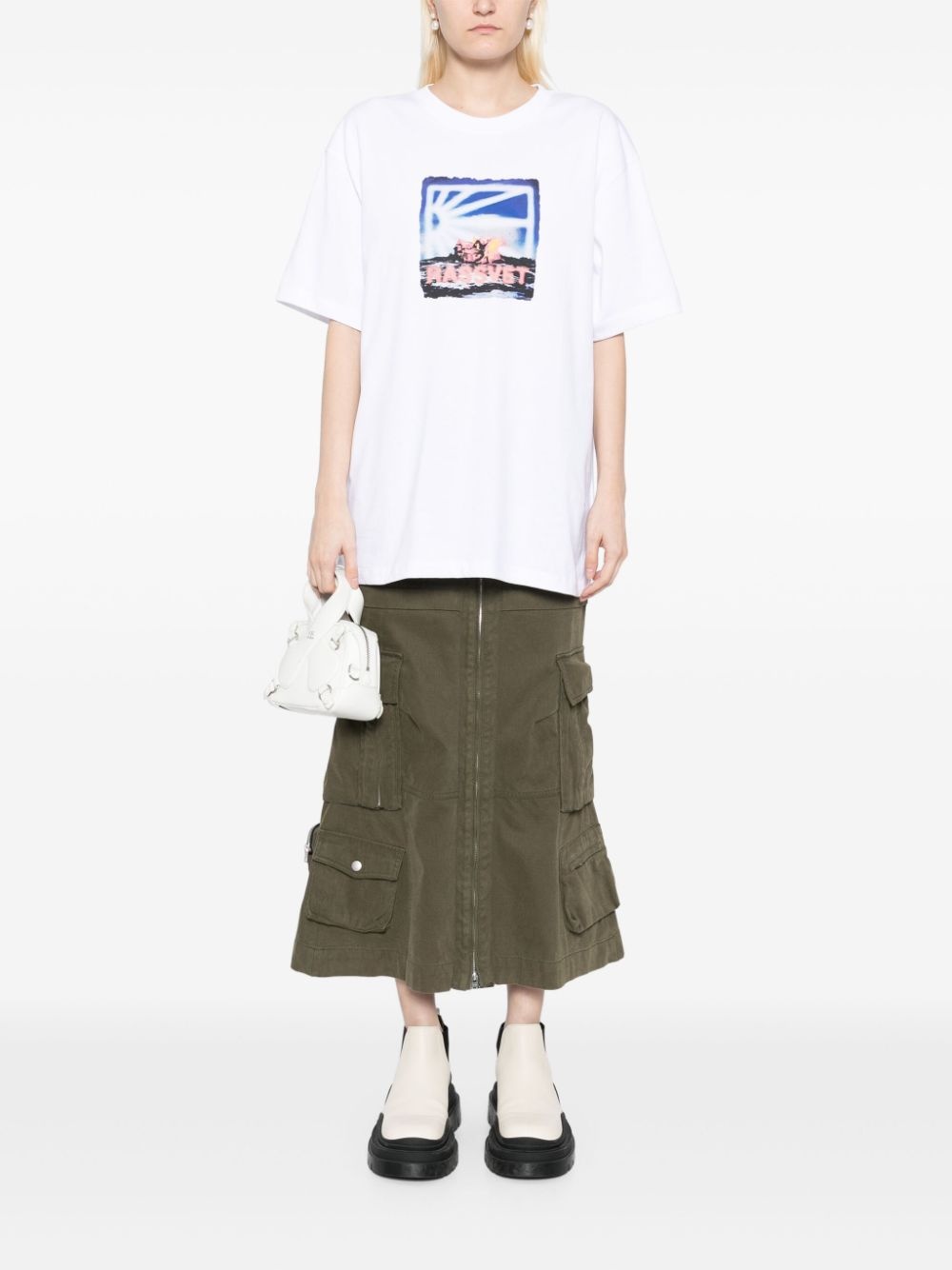 logo-print T-shirt - 3