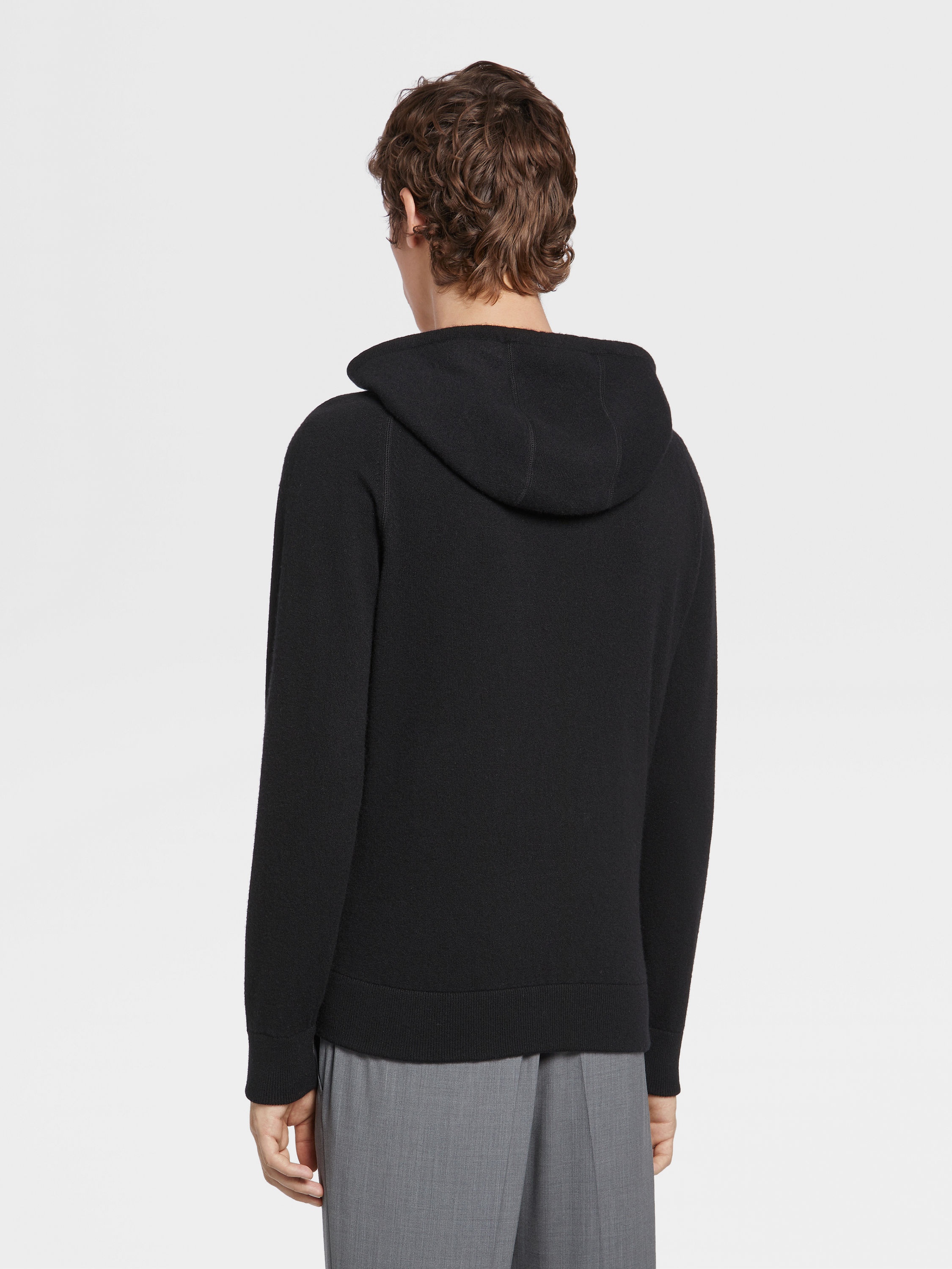 BLACK OASI CASHMERE HOODIE - 3