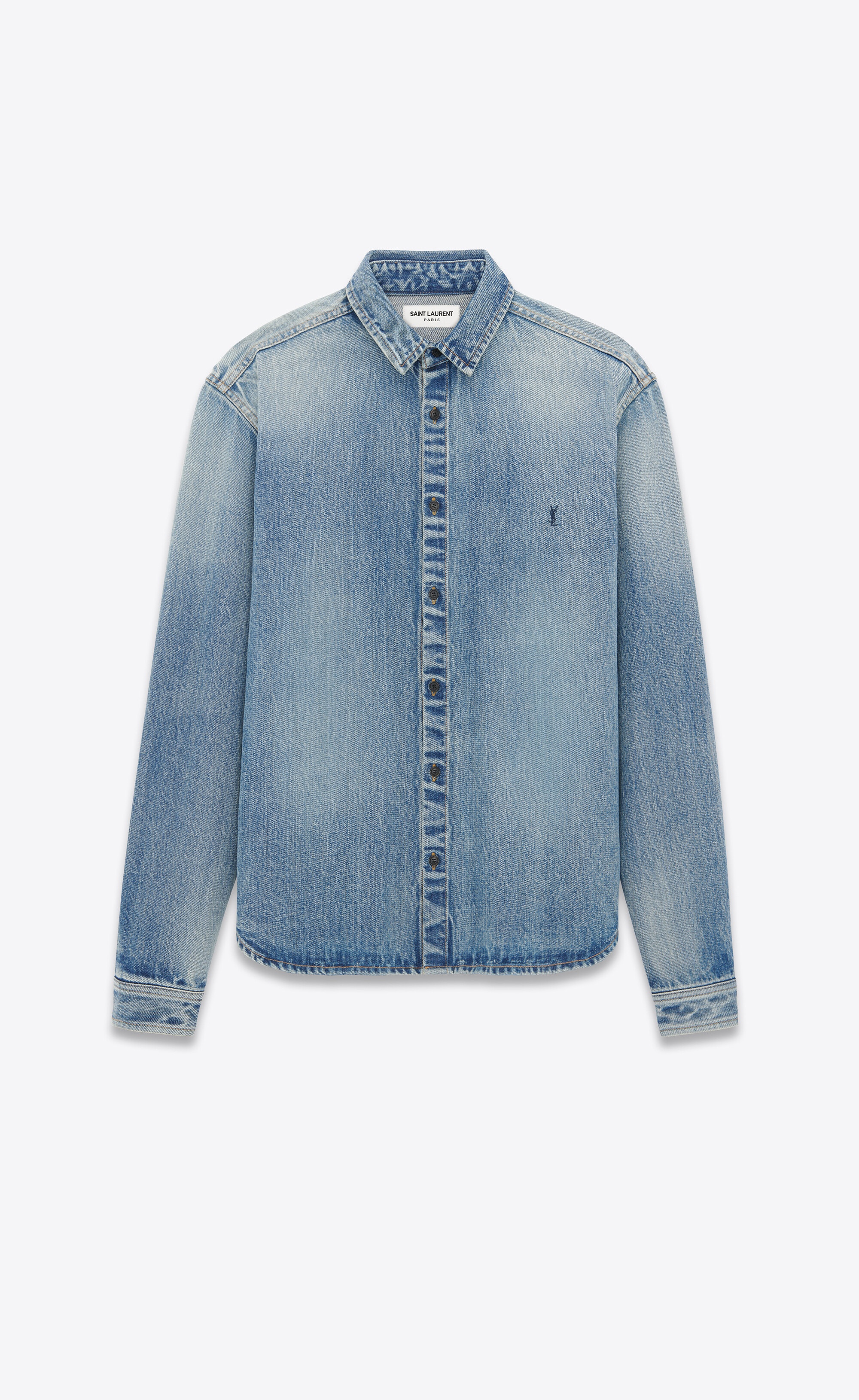 cassandre shirt in beach blue denim - 1