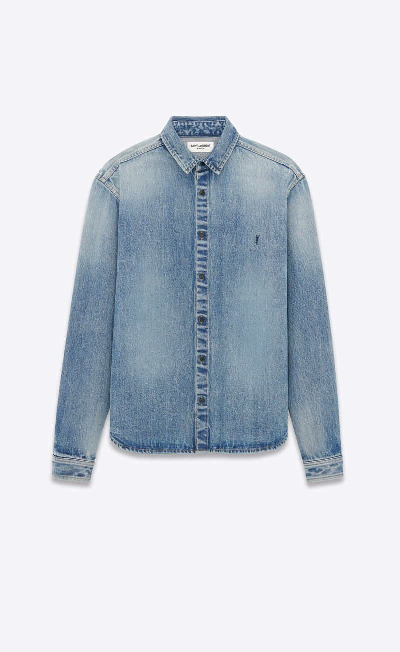 cassandre shirt in beach blue denim 1