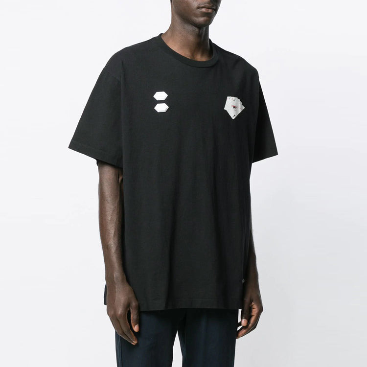Off-White C/O Virgil Abloh Men'S Black Hand Card Over Tee OMAA038E191850111088 - 5