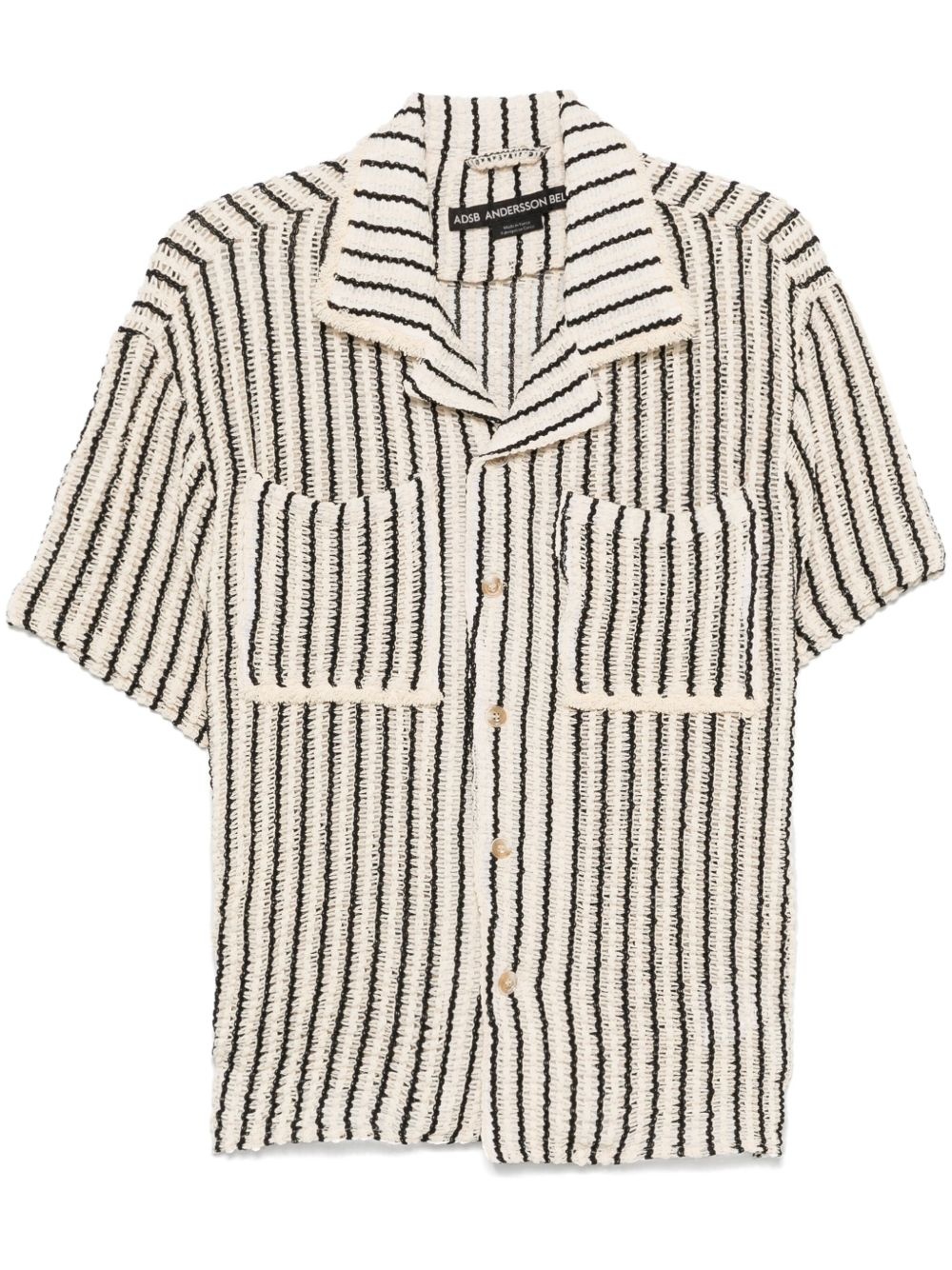 striped knitted shirt - 1