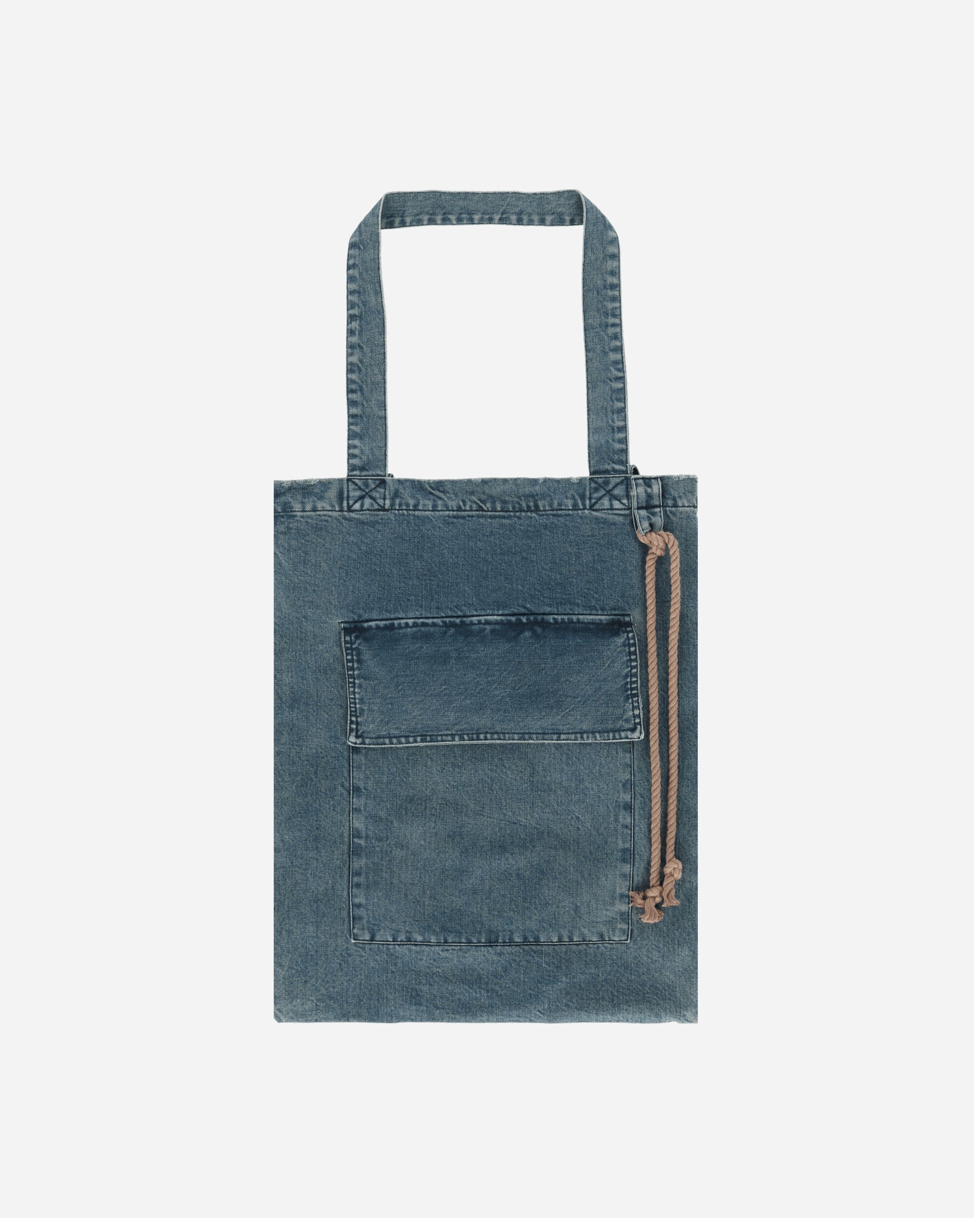 Flap Pocket Tote Bag Blue - 1