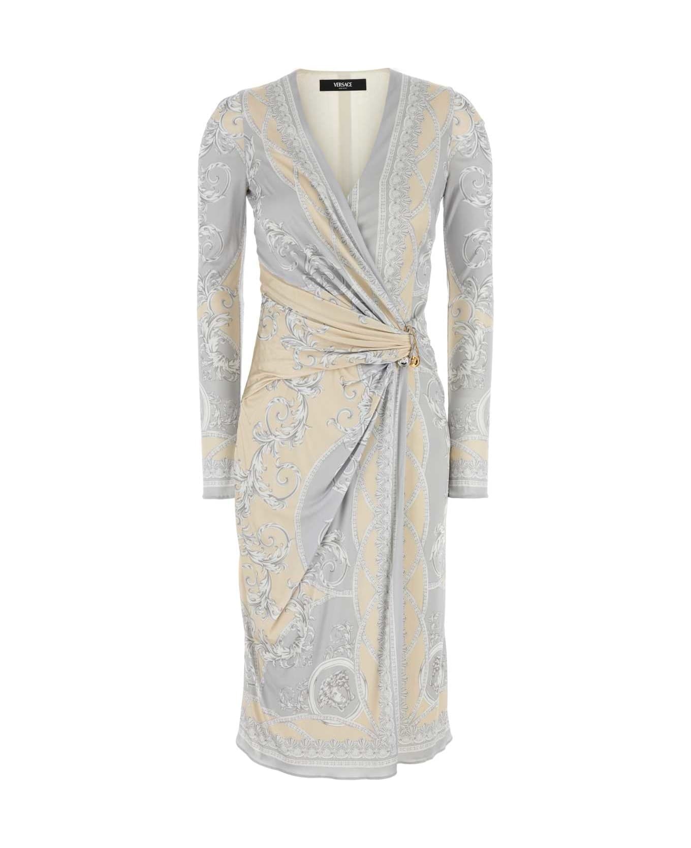 Printed Viscose Dress - 1