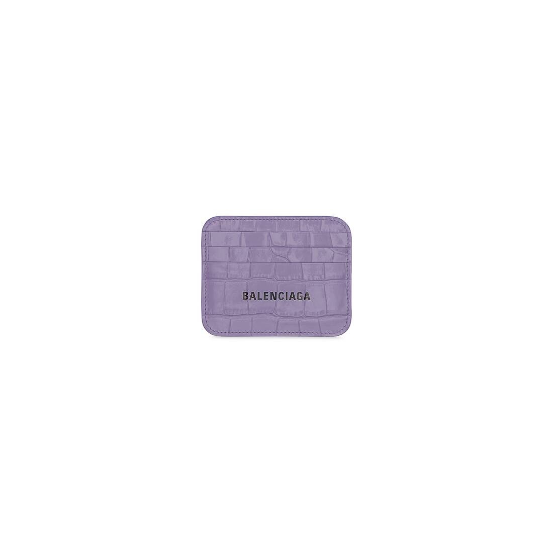 cash card holder with split crocodile embossed - 1