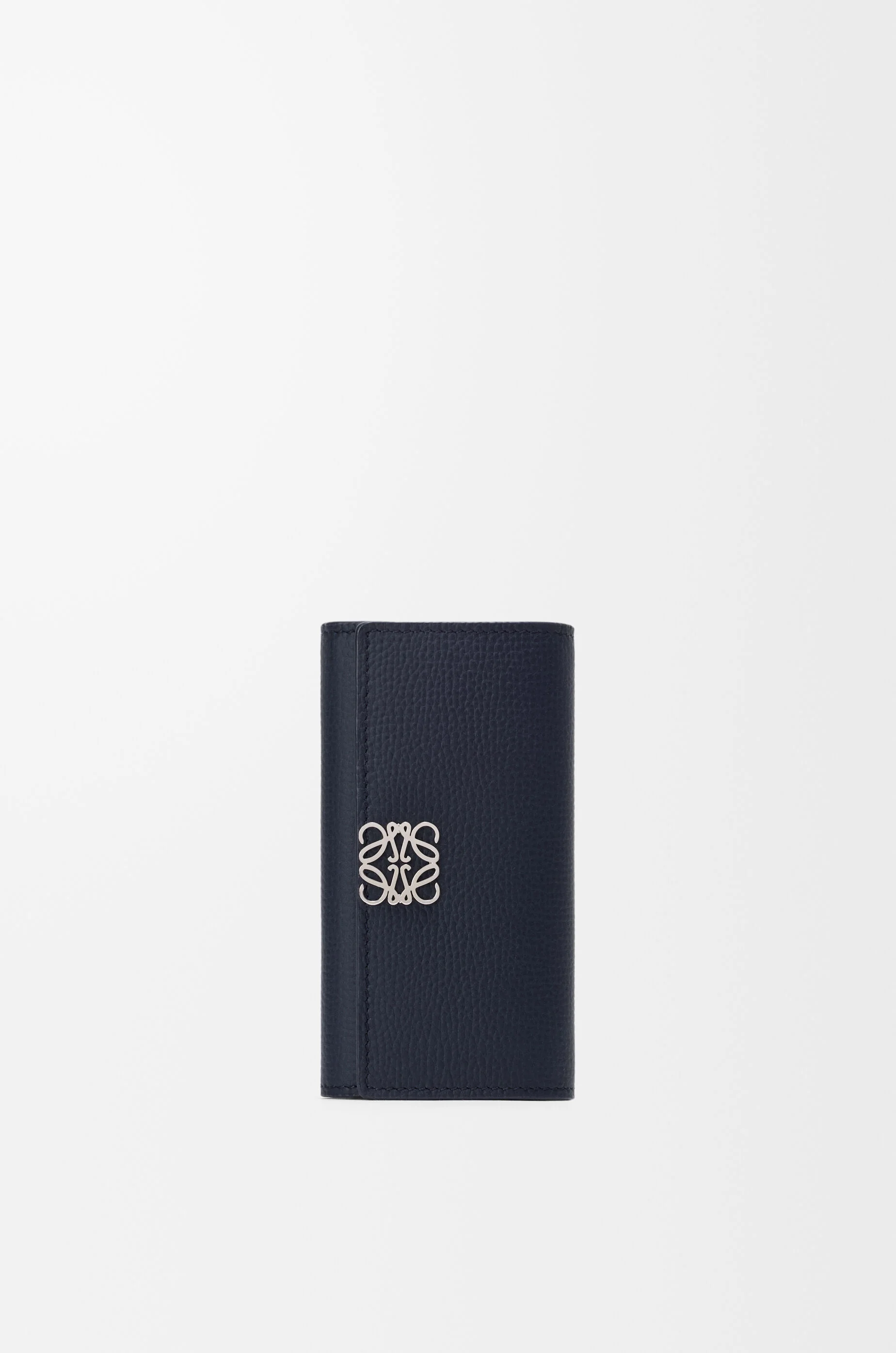 Anagram key case in pebble grained calfskin - 1