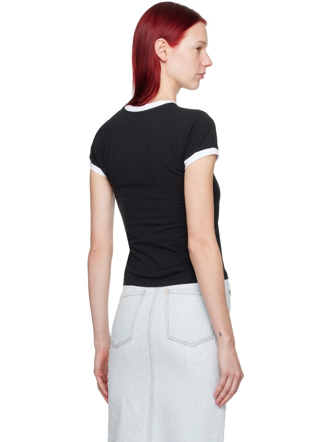 Black Contrast T-Shirt - 3