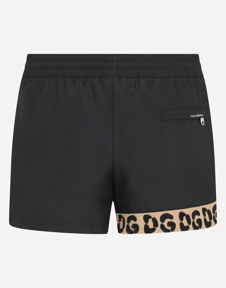 Short swim trunks with 3D DG logo - 3