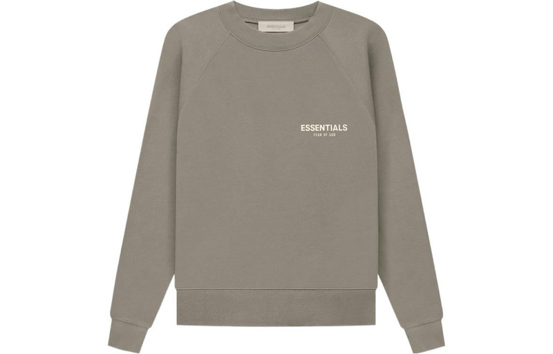 ESSENTIALS Fear of God Essentials SS22 Crewneck Desert Taupe Logo FOG-SS22-266 outlook
