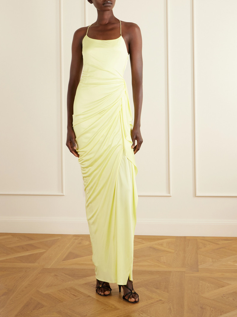 VERSACE Draped Jersey Gown outlook