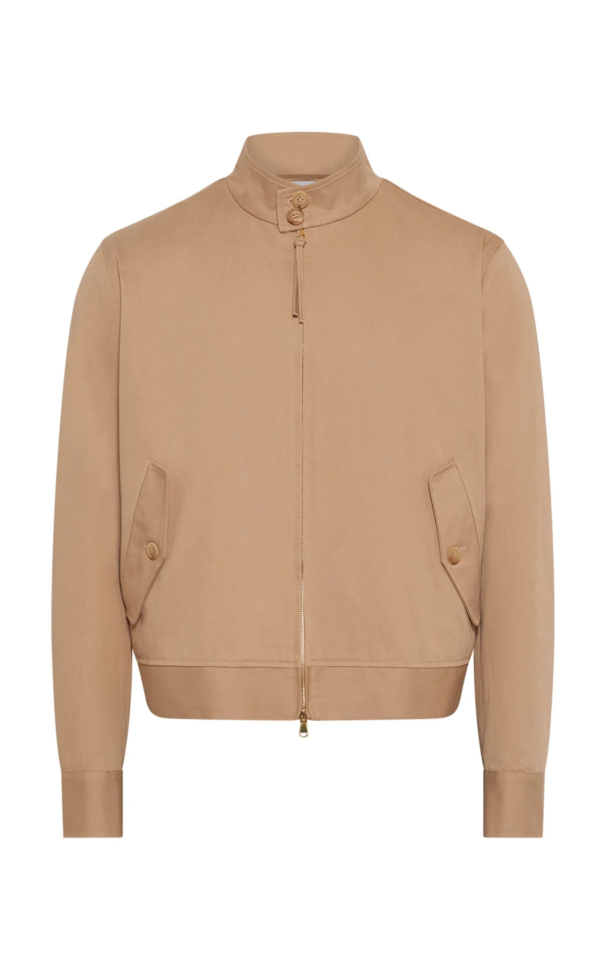 Barracuda Jacket in Camel Cotton Twill - 1