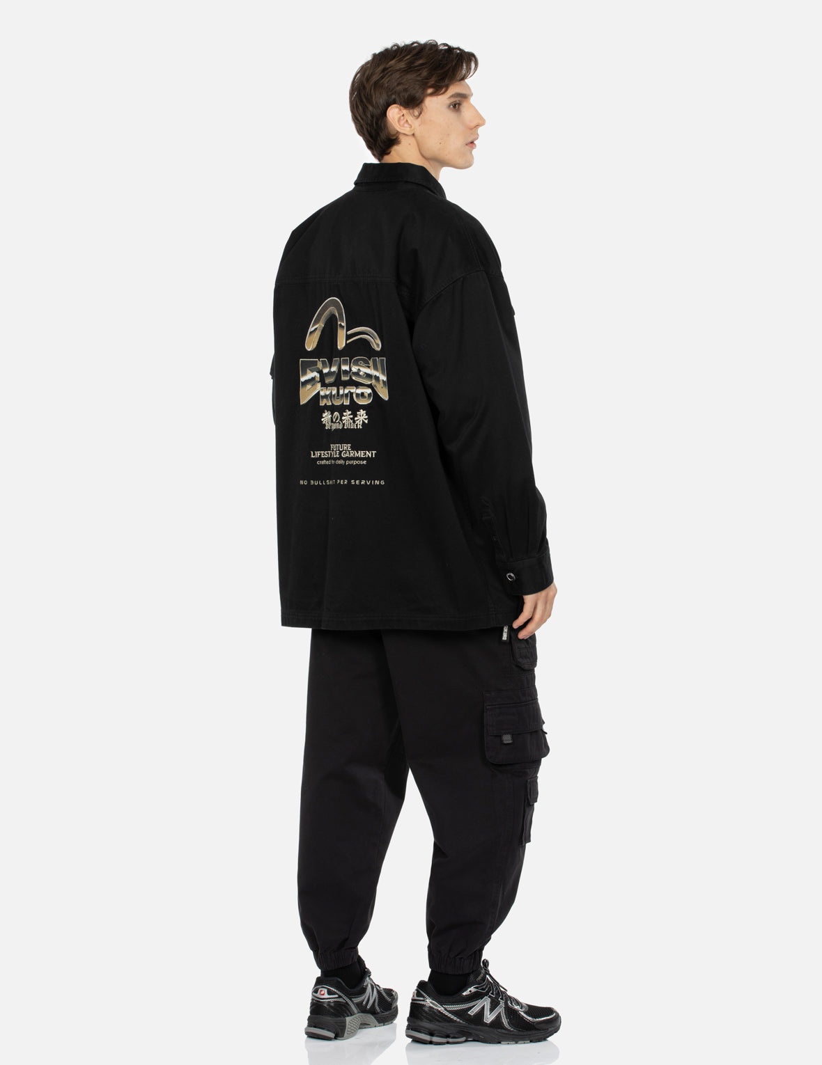 Multi Pockets Washed Loose Fit Shirt Jacket - 3