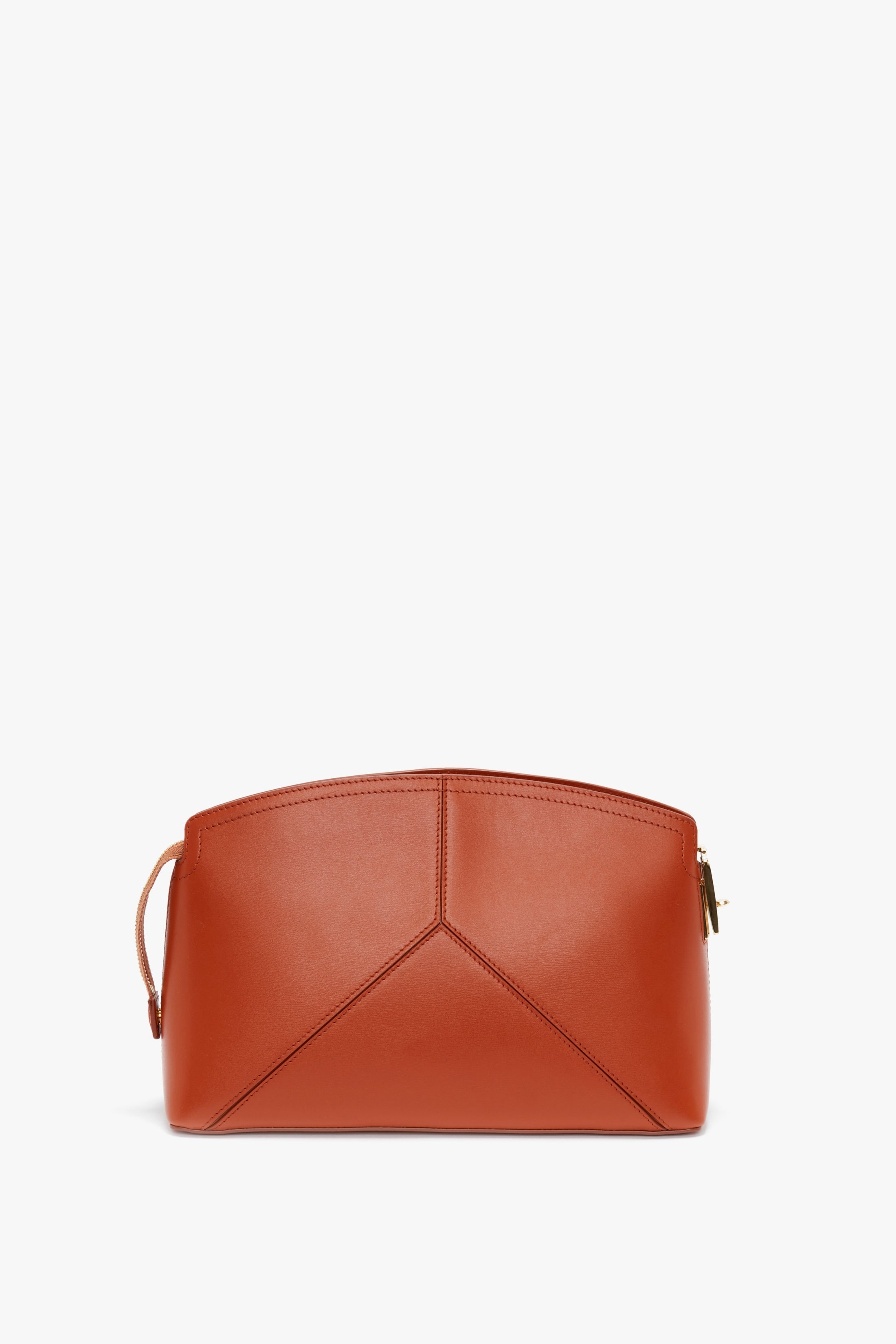Victoria Clutch Bag In Tan Leather - 8