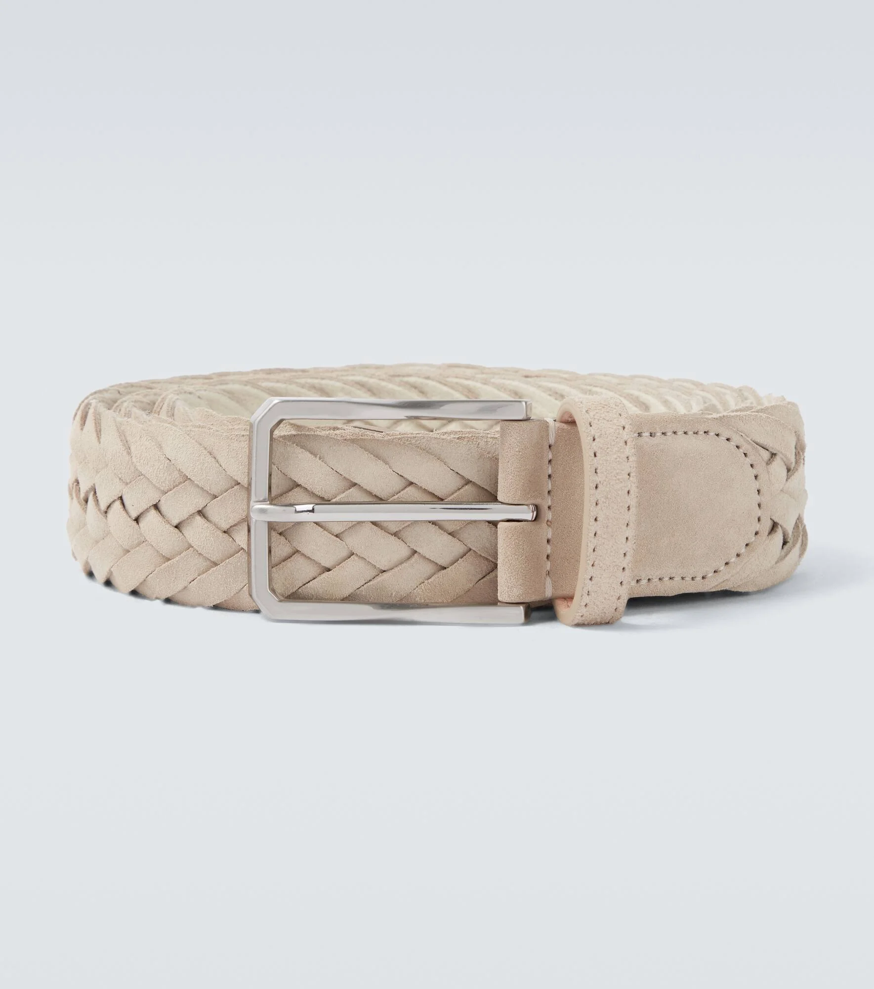 Braided suede belt - 1