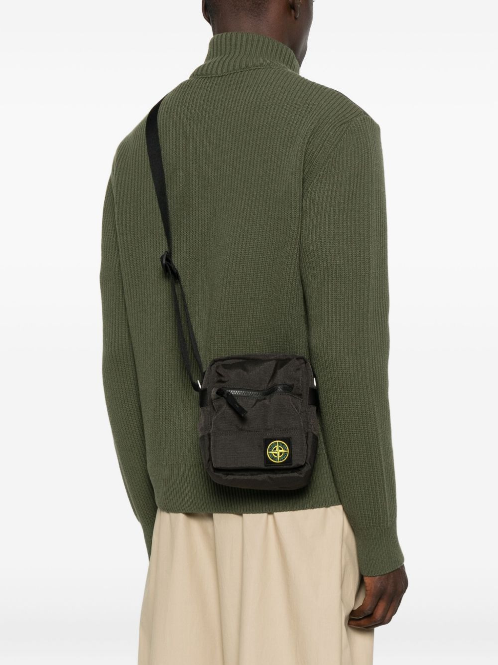 logo-patch messenger bag - 2