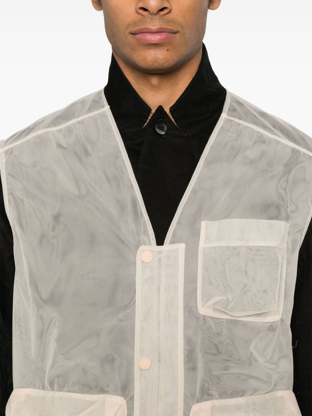 multi-pocket utility gilet - 5