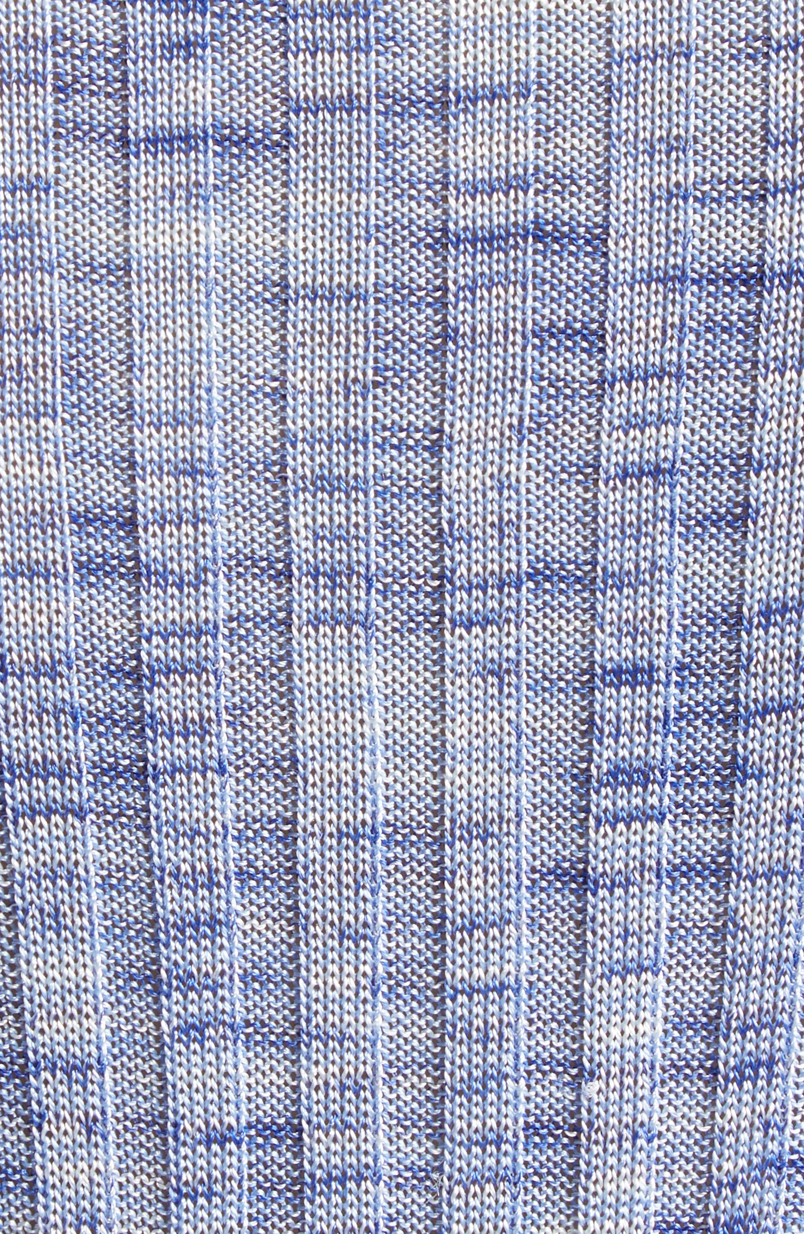 Zimmermann Hypotic Bell Sleeve Mouliné Rib Sweater in Blue Multi at Nordstrom - 7