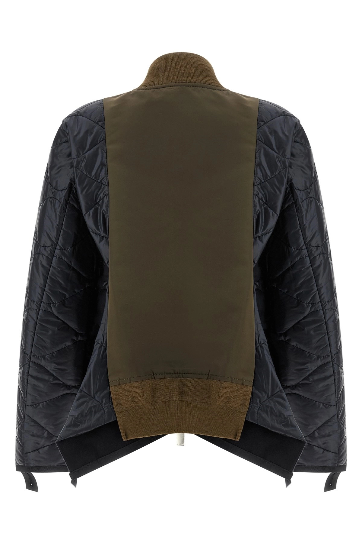 Bimaterial nylon bomber jacket - 2
