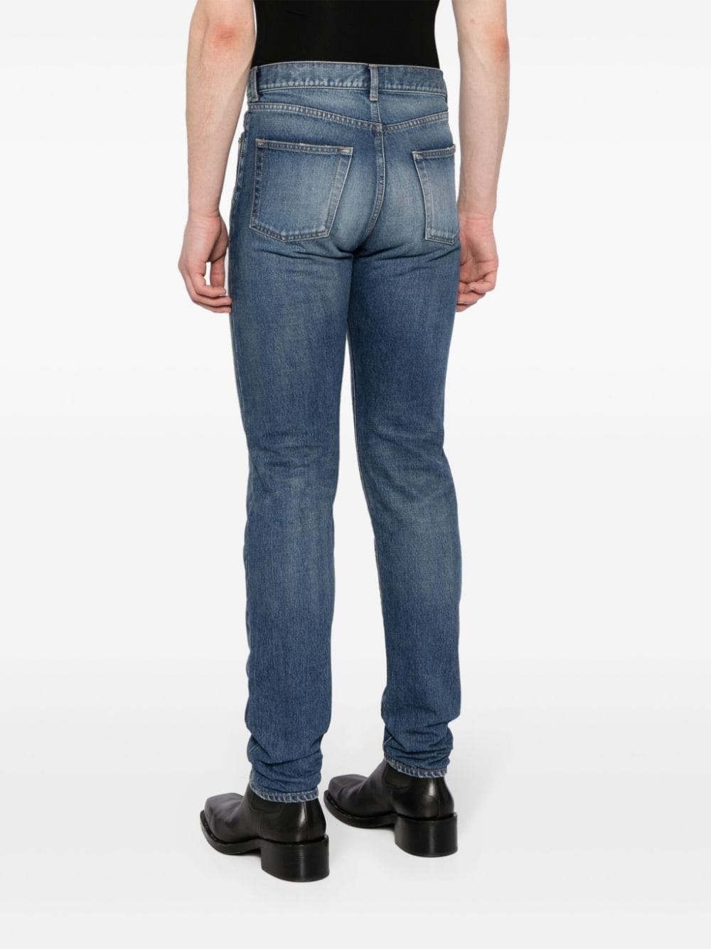 mid-rise skinny jeans - 4