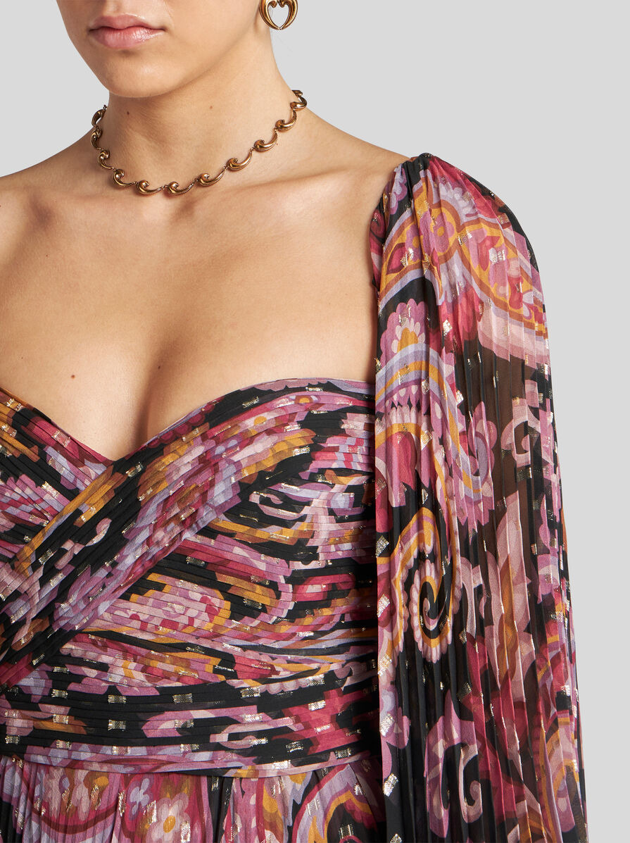 FIL COUPÉ SILK DRESS - 2