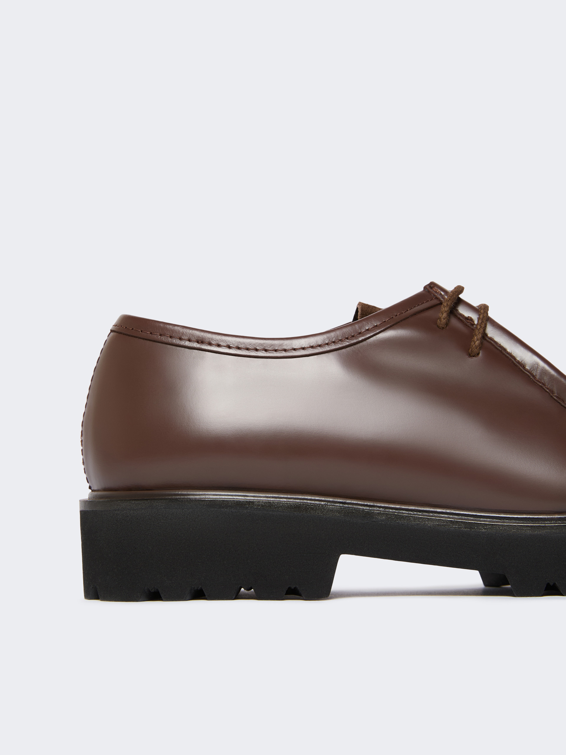 TRACKLACEUP Leather and suede lace-up shoes - 5