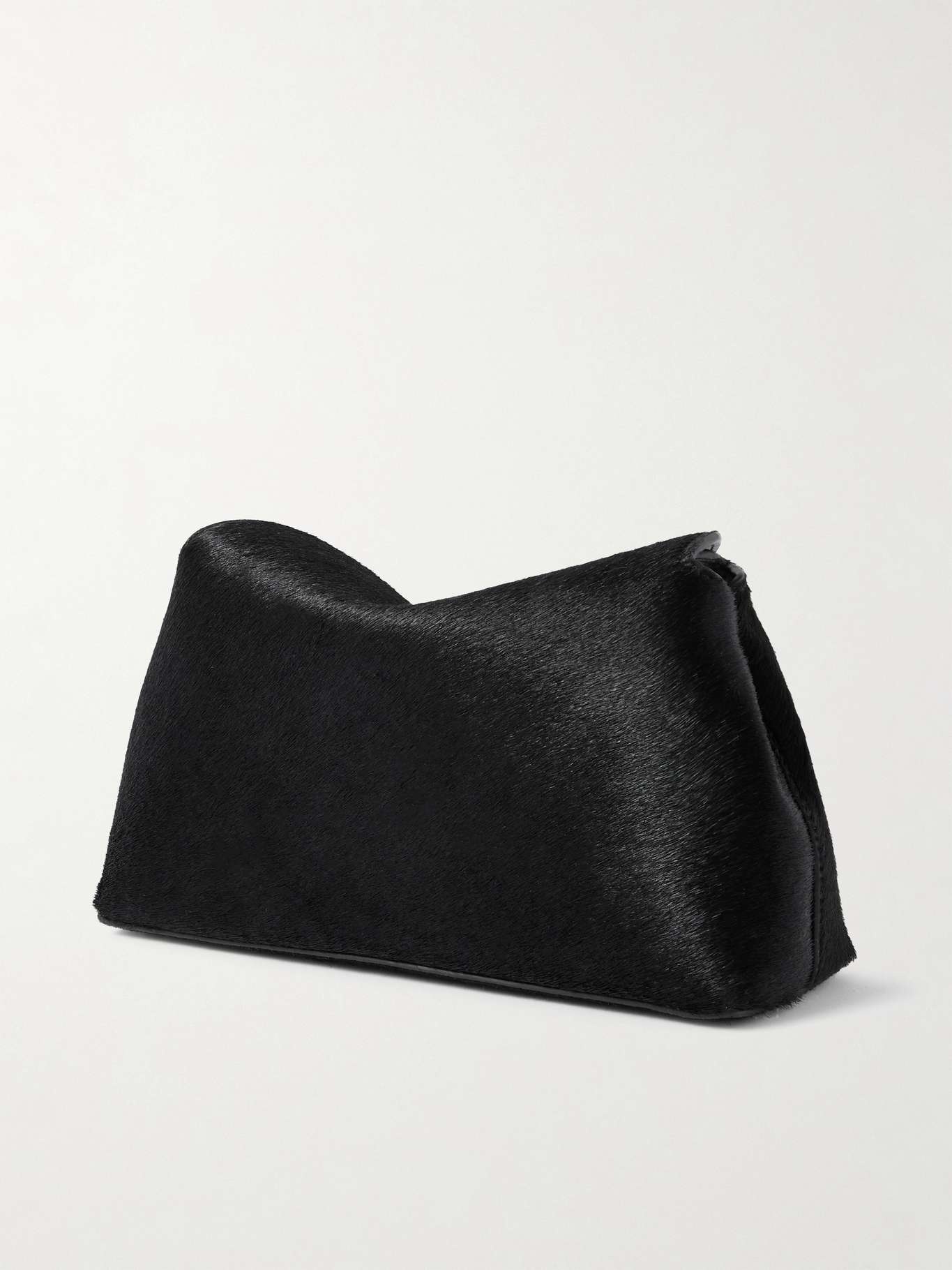 T-Lock pony hair clutch Black - 3