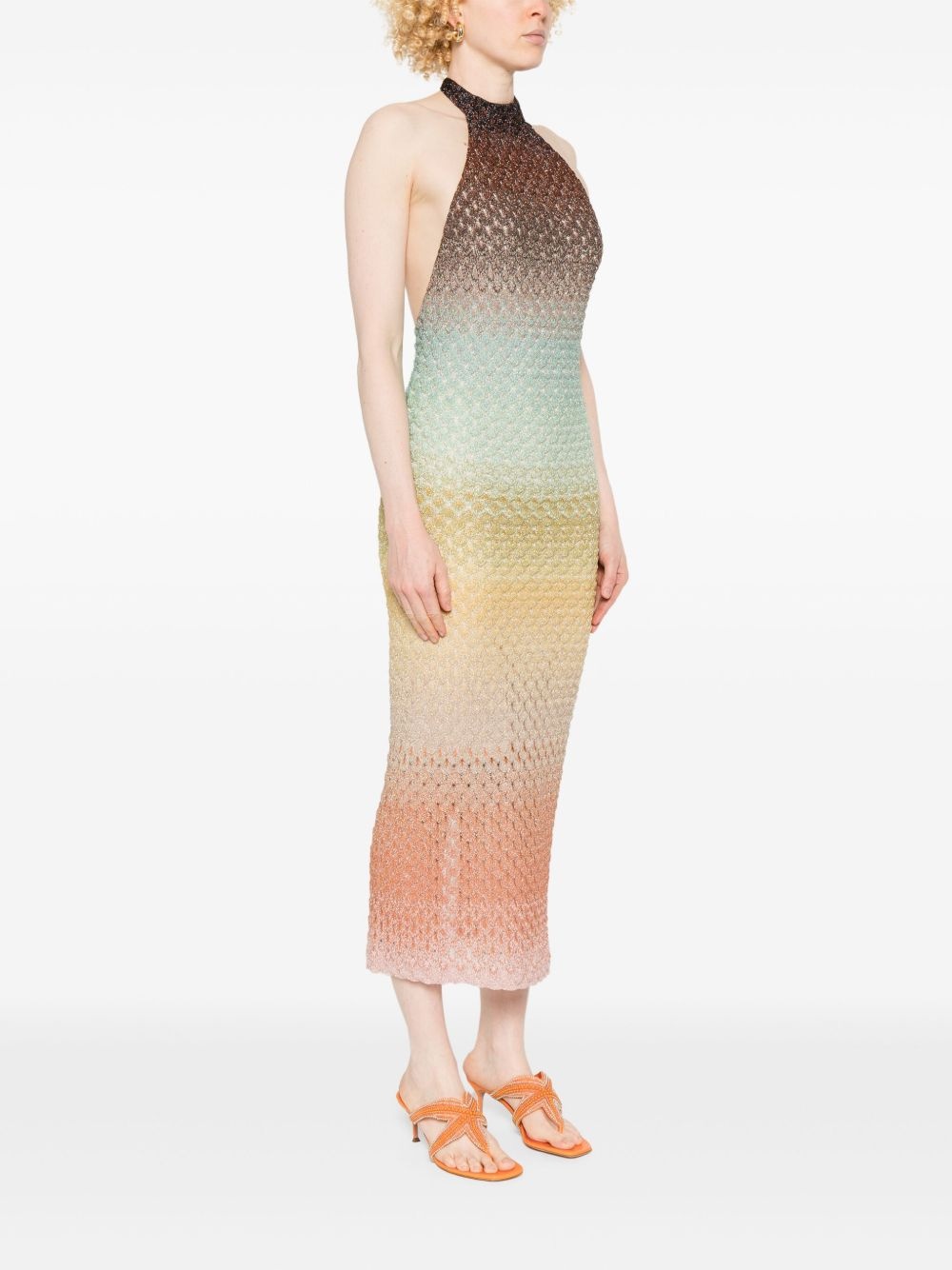 ombré-effect midi dress - 3
