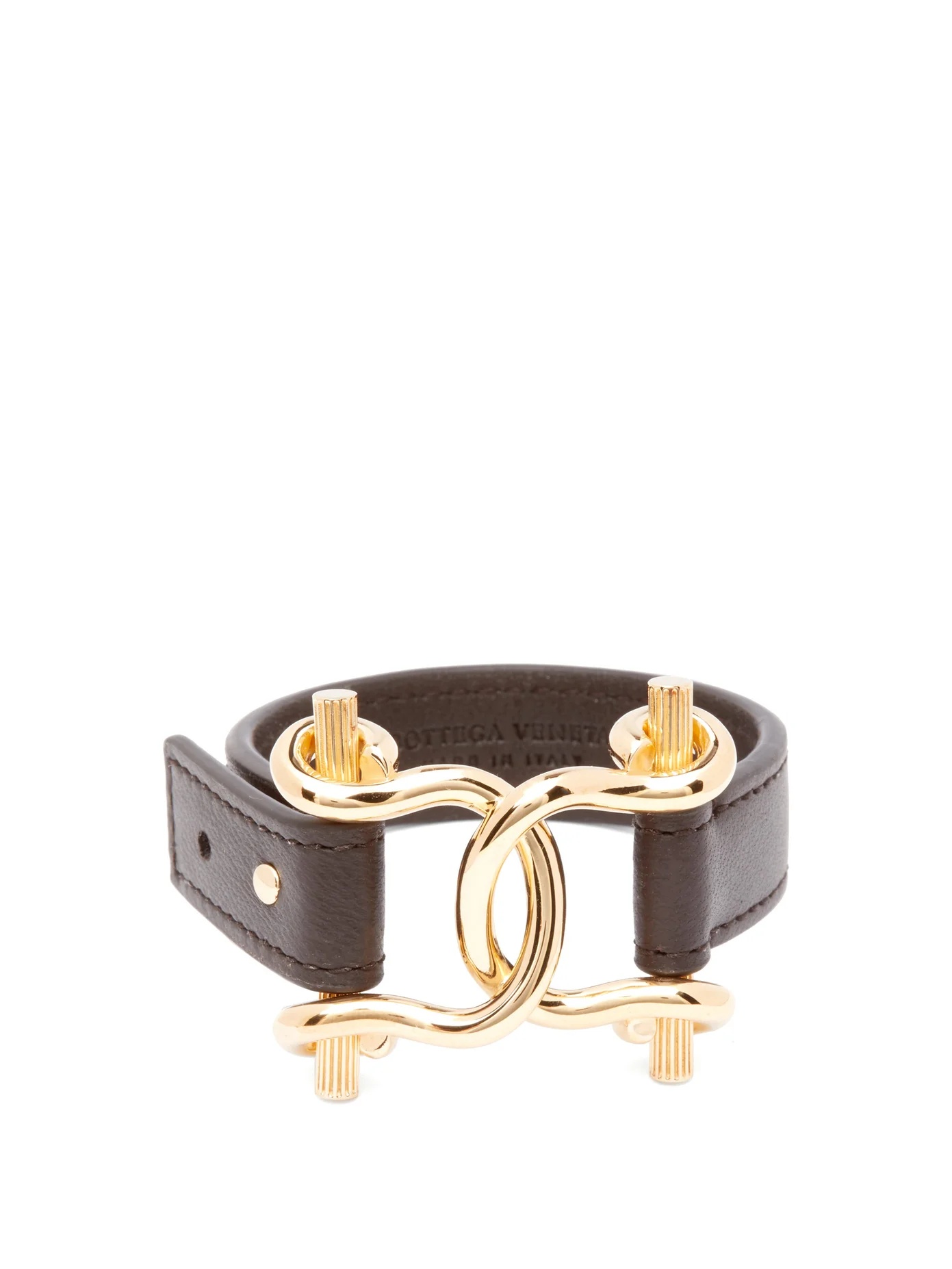 Horsebit leather bracelet - 1