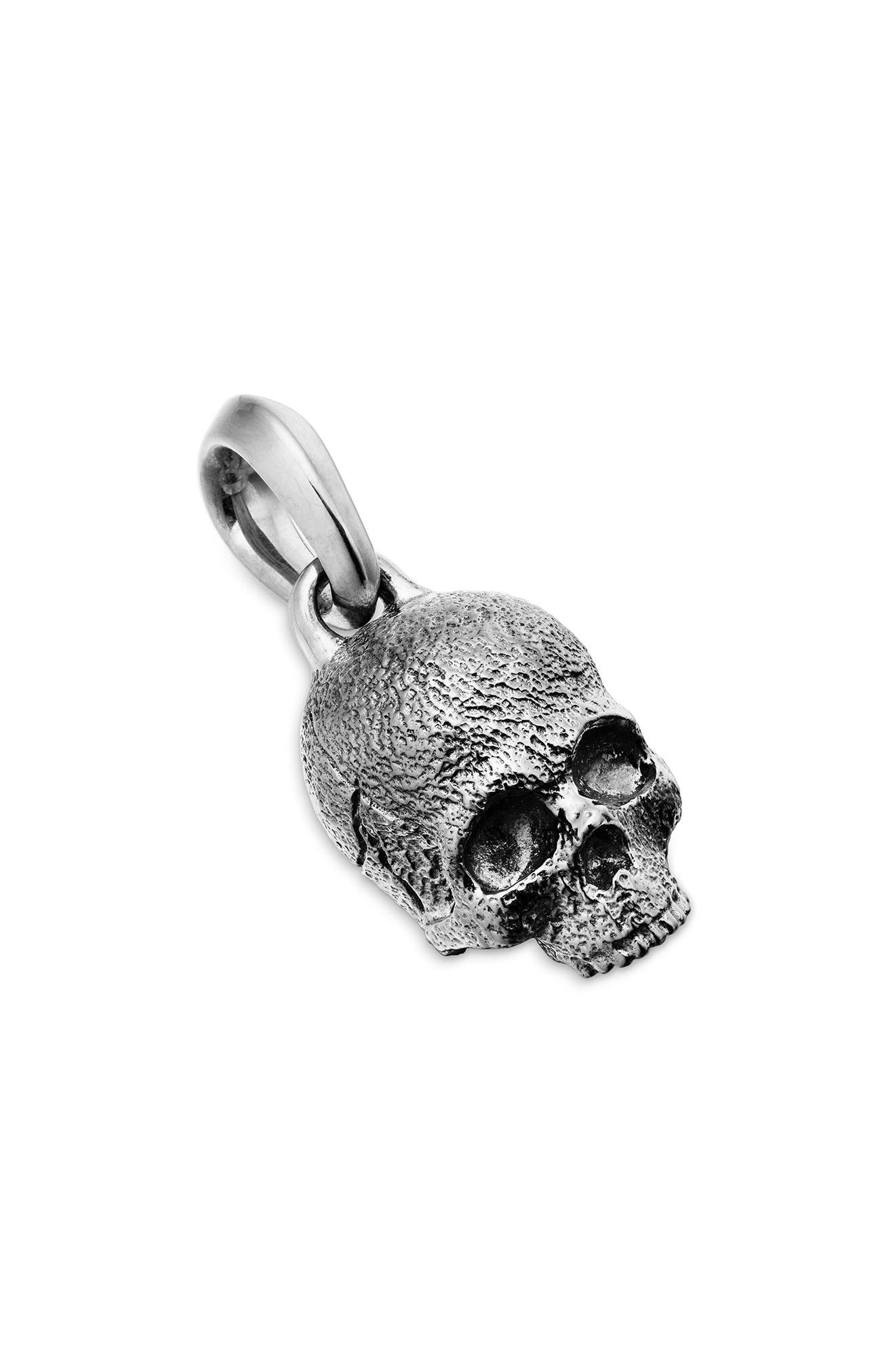 David Yurman Men's Waves Skull Amulet in Silver at Nordstrom - 4